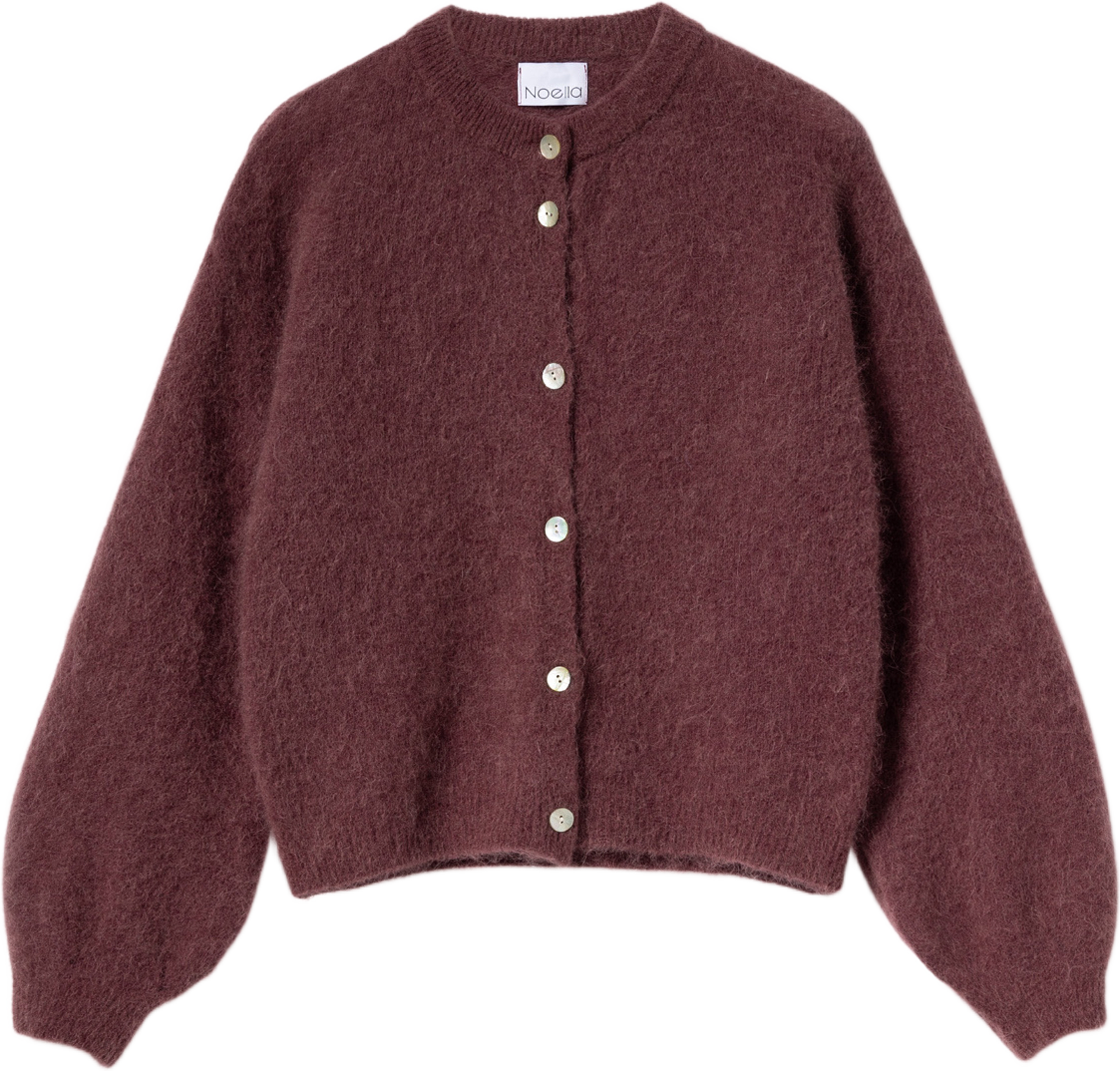 Kae Knit Cardigan - Rust, från Noella, i färgen rust. Klicka för att öppna bilden i stort format