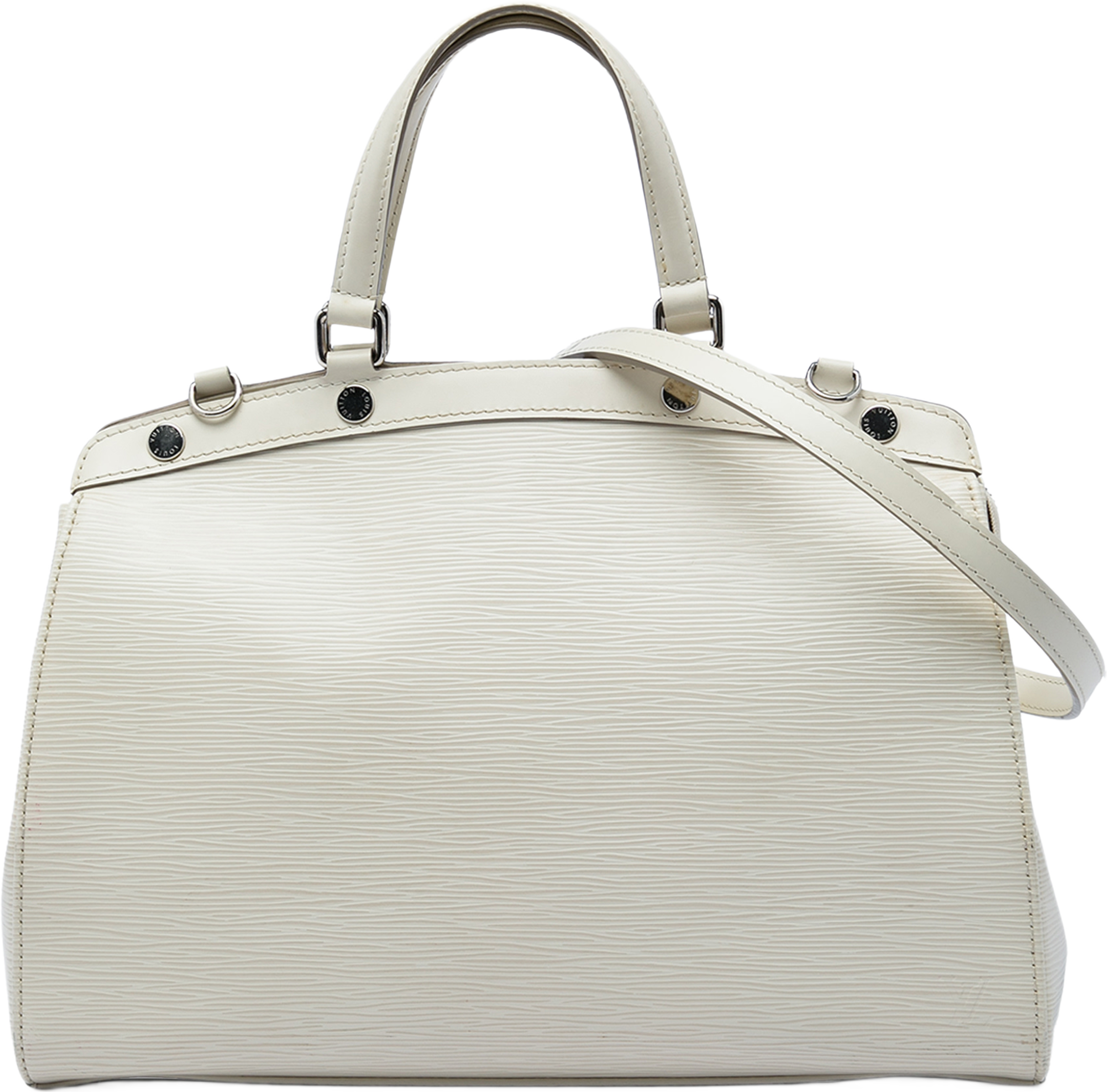Louis Vuitton Epi Brea Mm, från Luxclusif, i färgen vit. Klicka för att öppna bilden i stort format