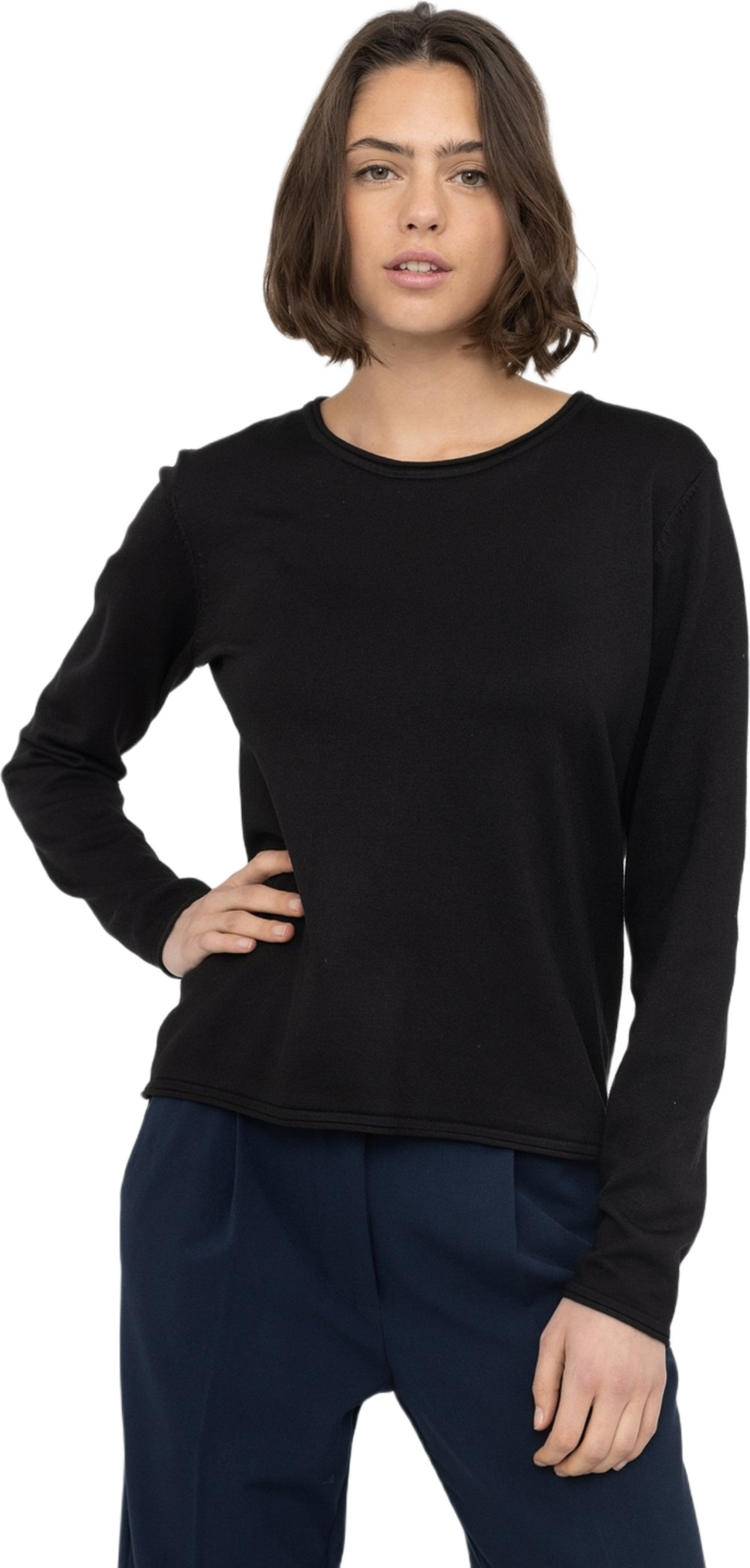 Srmarla O-neck Roll Edge Knit