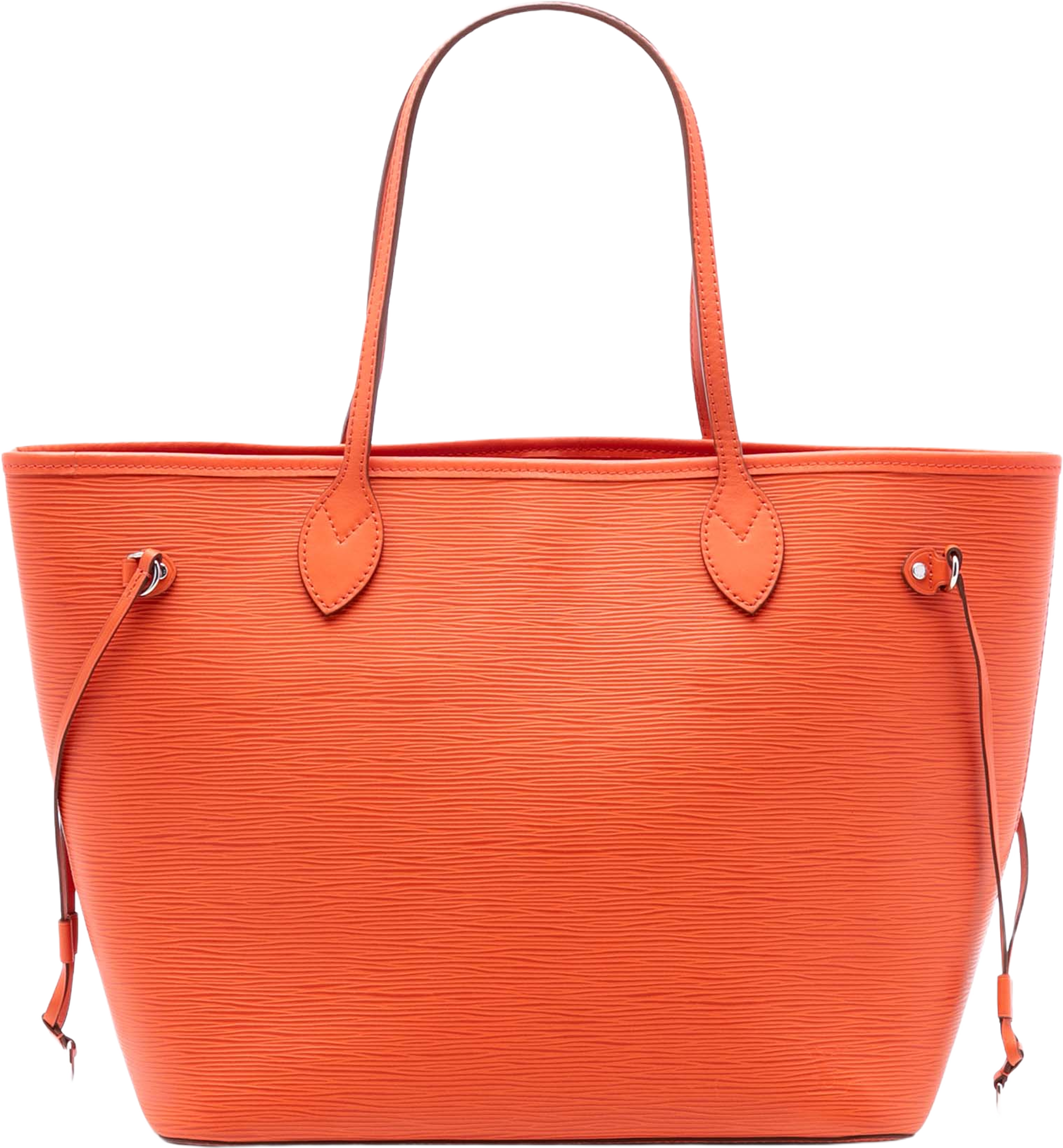 Louis Vuitton Epi Neverfull Mm, från Luxclusif, i färgen orange. Klicka för att öppna bilden i stort format