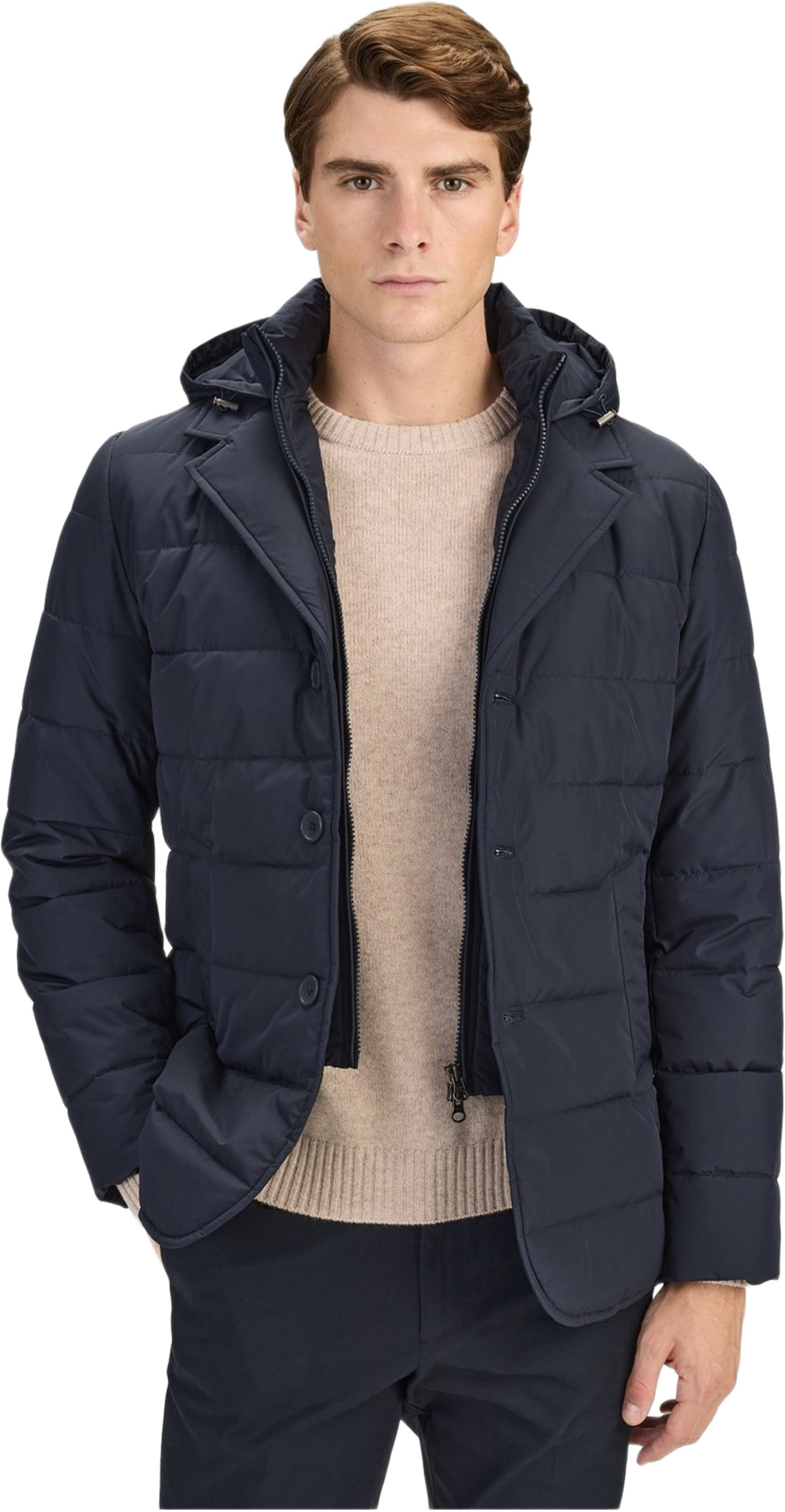 Padded Blazer, från John Henric, i färgen navy blue. Klicka för att öppna bilden i stort format