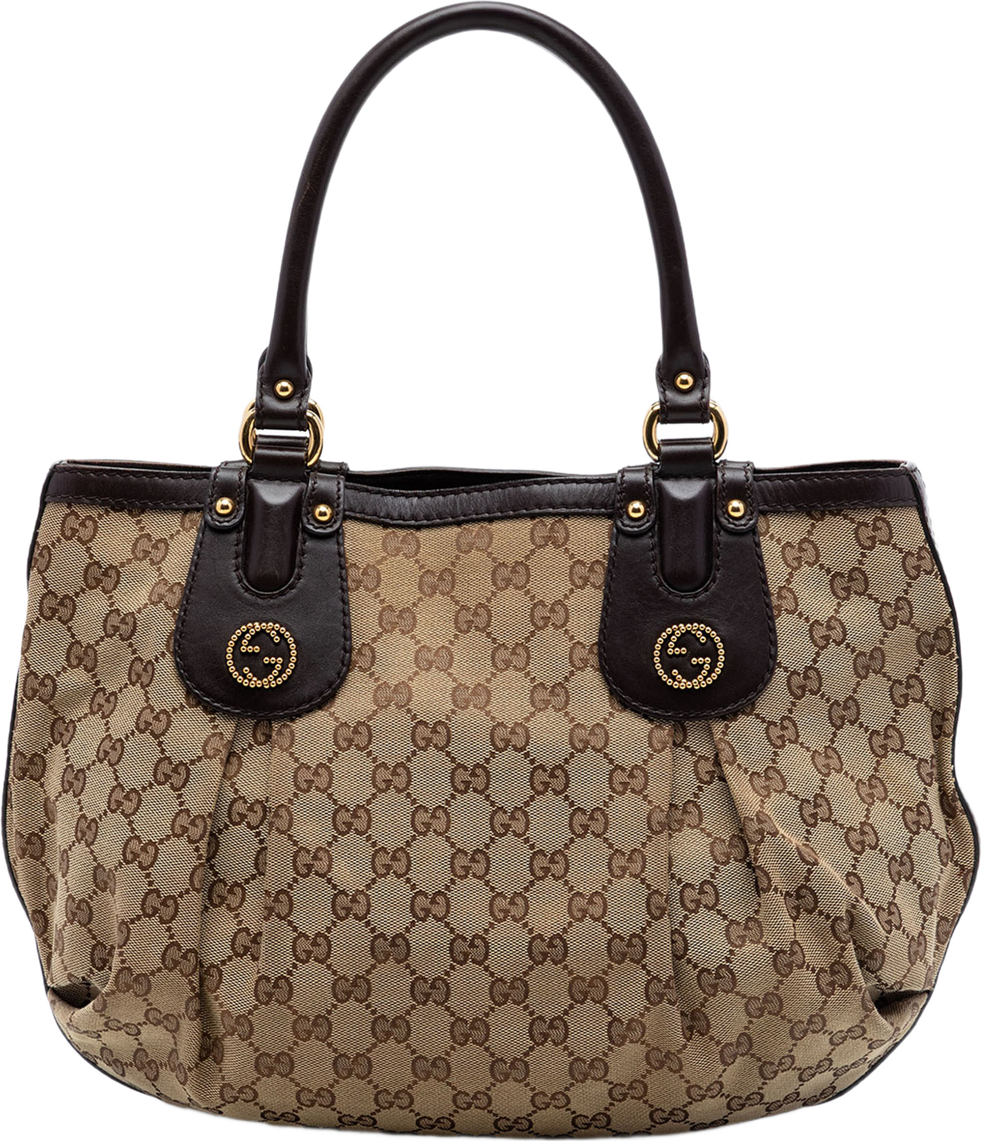 Gucci Gg Canvas Scarlett Tote, från Luxclusif, i färgen beige. Klicka för att öppna bilden i stort format