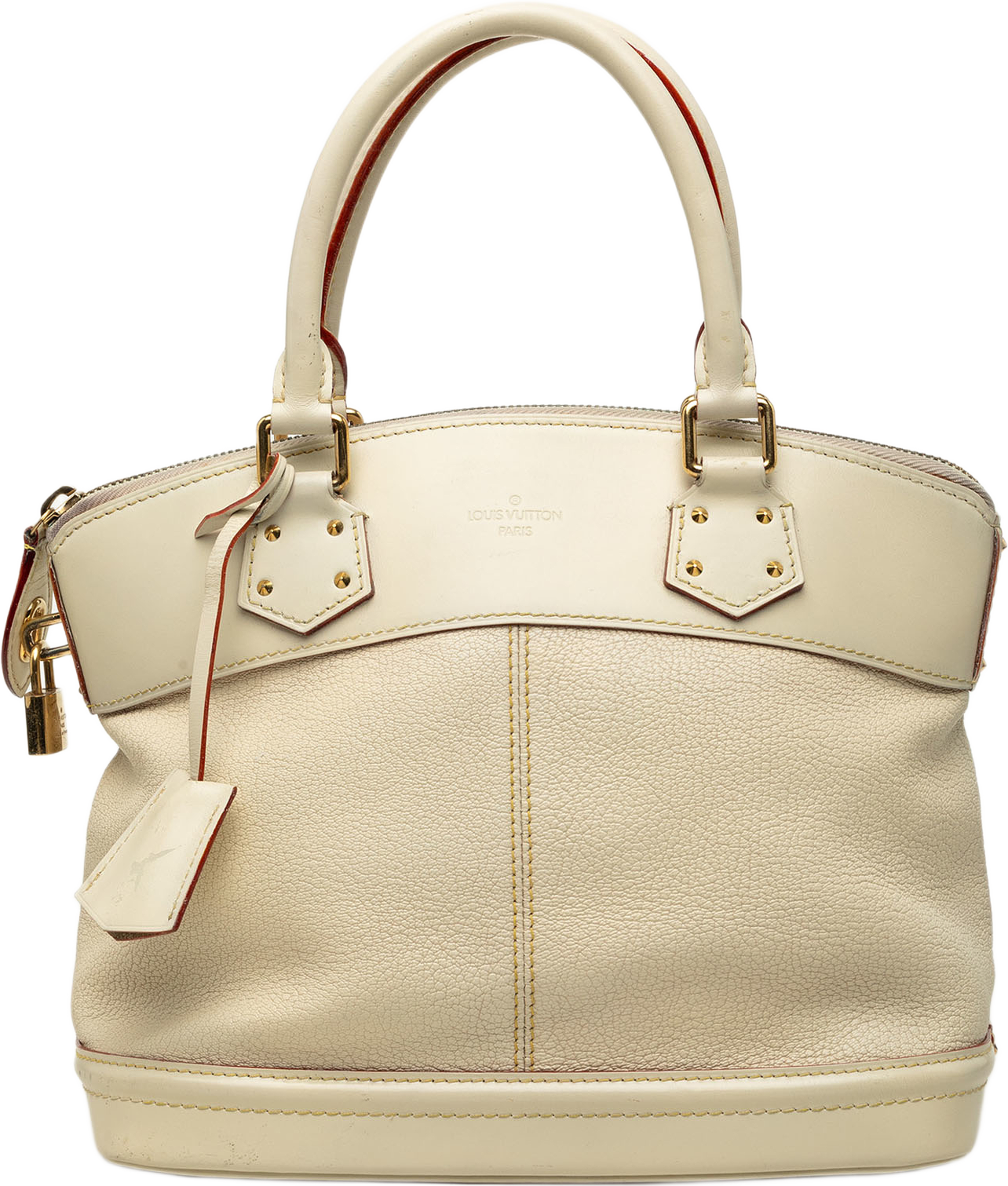 Louis Vuitton Suhali Lockit Pm, från Luxclusif, i färgen vit. Klicka för att öppna bilden i stort format