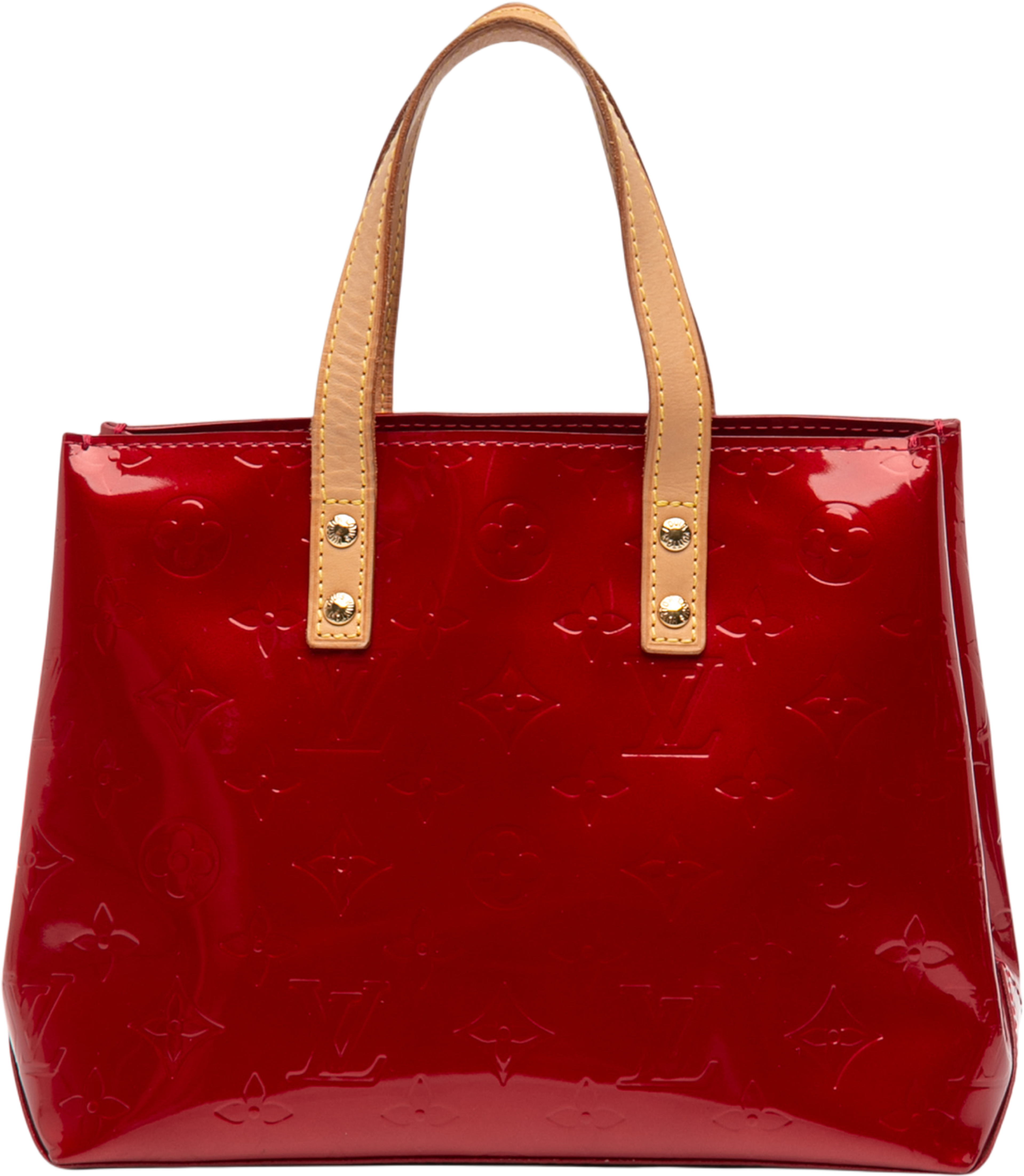 Louis Vuitton Monogram Vernis Reade Pm, från Luxclusif, i färgen red. Klicka för att öppna bilden i stort format