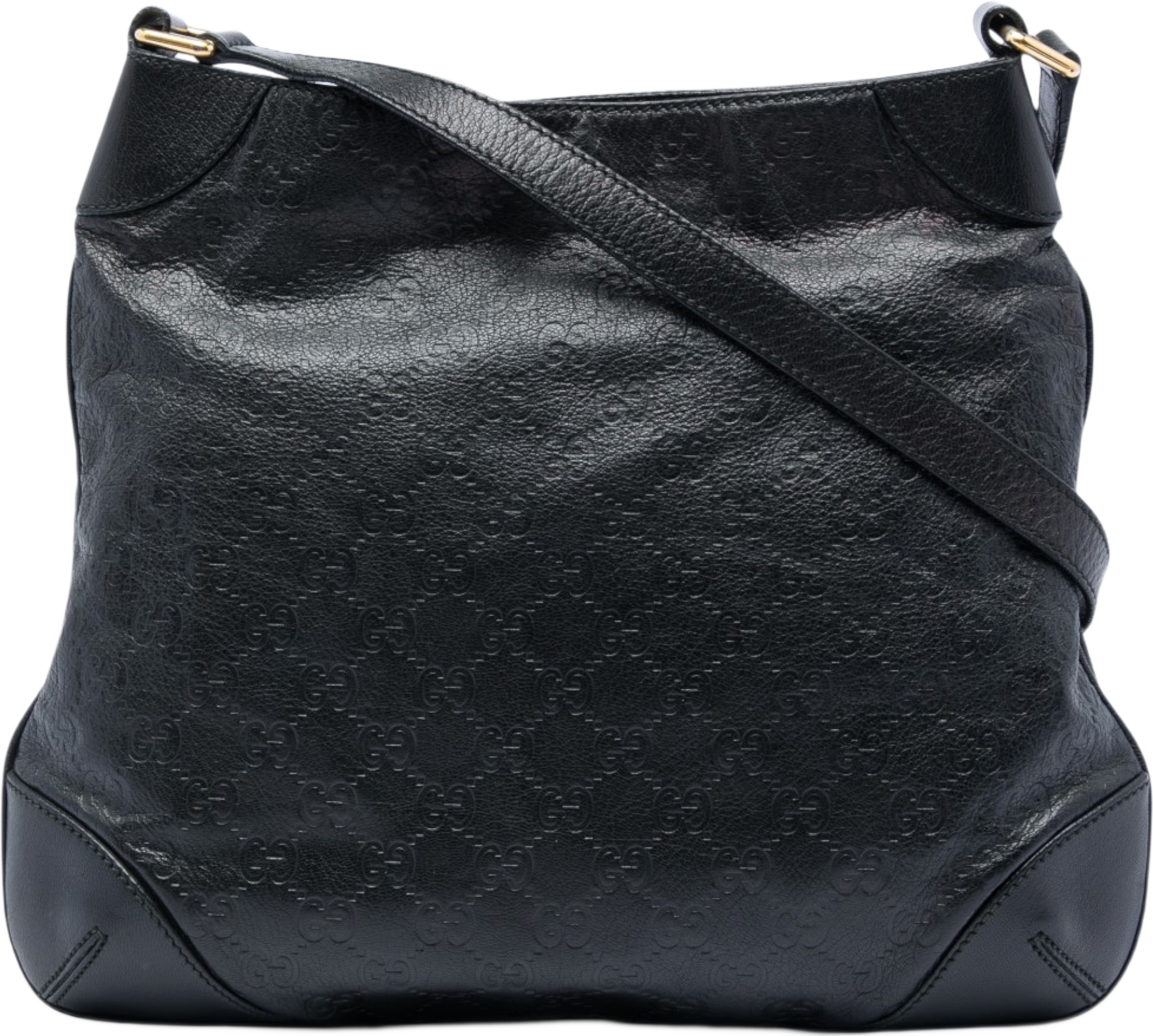Gucci Guccissima Shoulder Bag, från Luxclusif, i färgen svart. Klicka för att öppna bilden i stort format