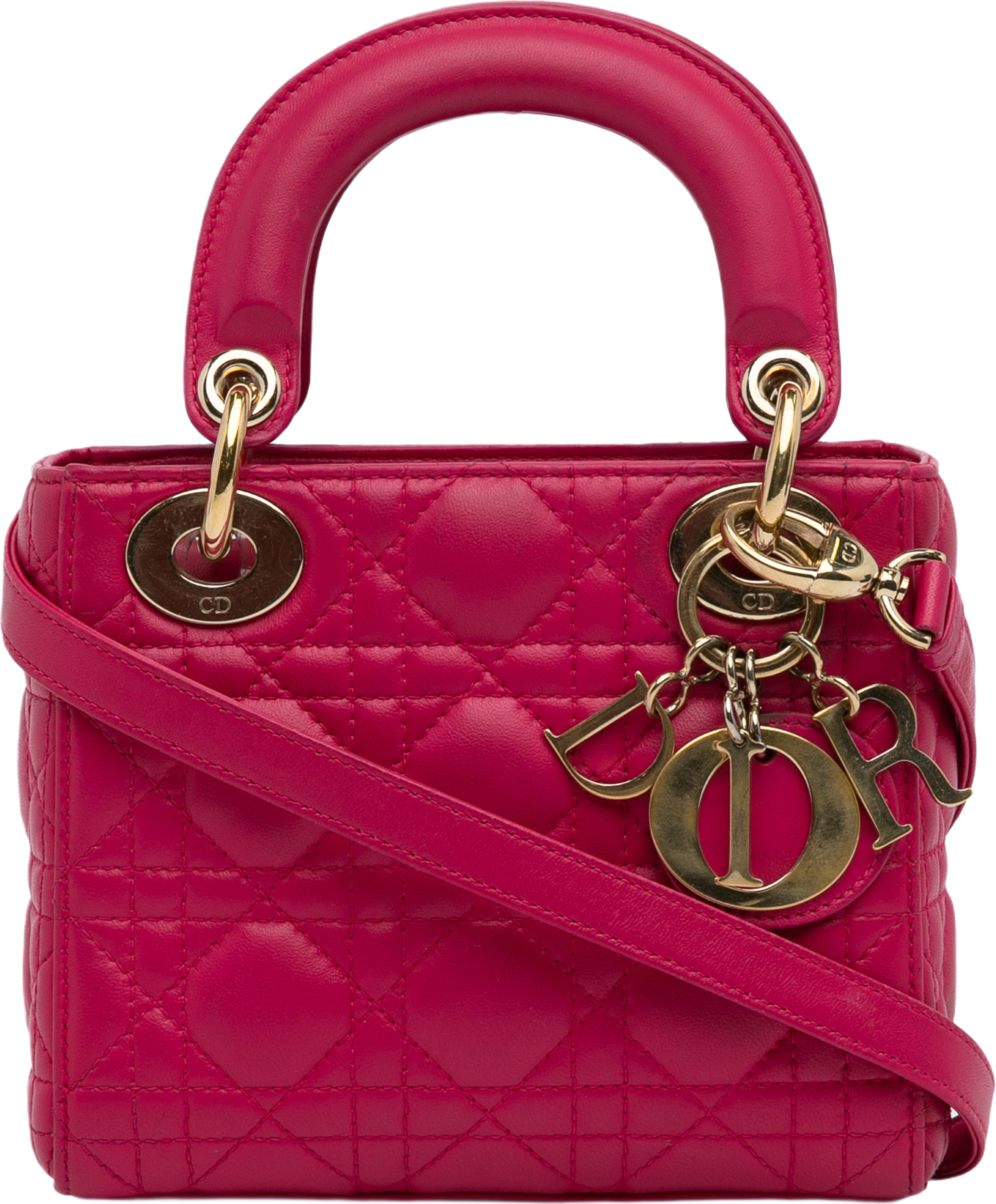 Dior Mini Lambskin Cannage Lady Dior