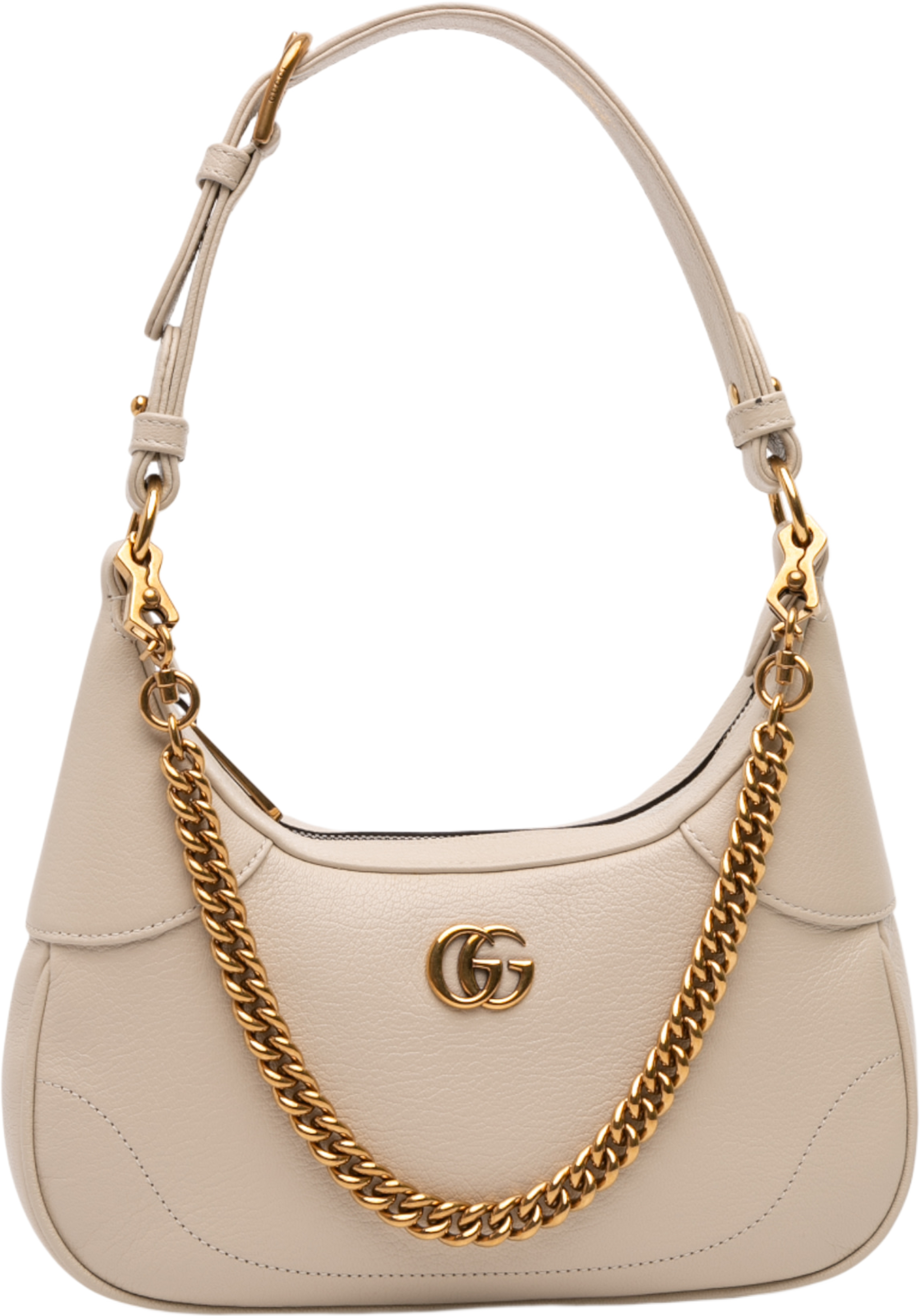 Gucci Small Calfskin Aphrodite Satchel, från Luxclusif, i färgen white. Klicka för att öppna bilden i stort format