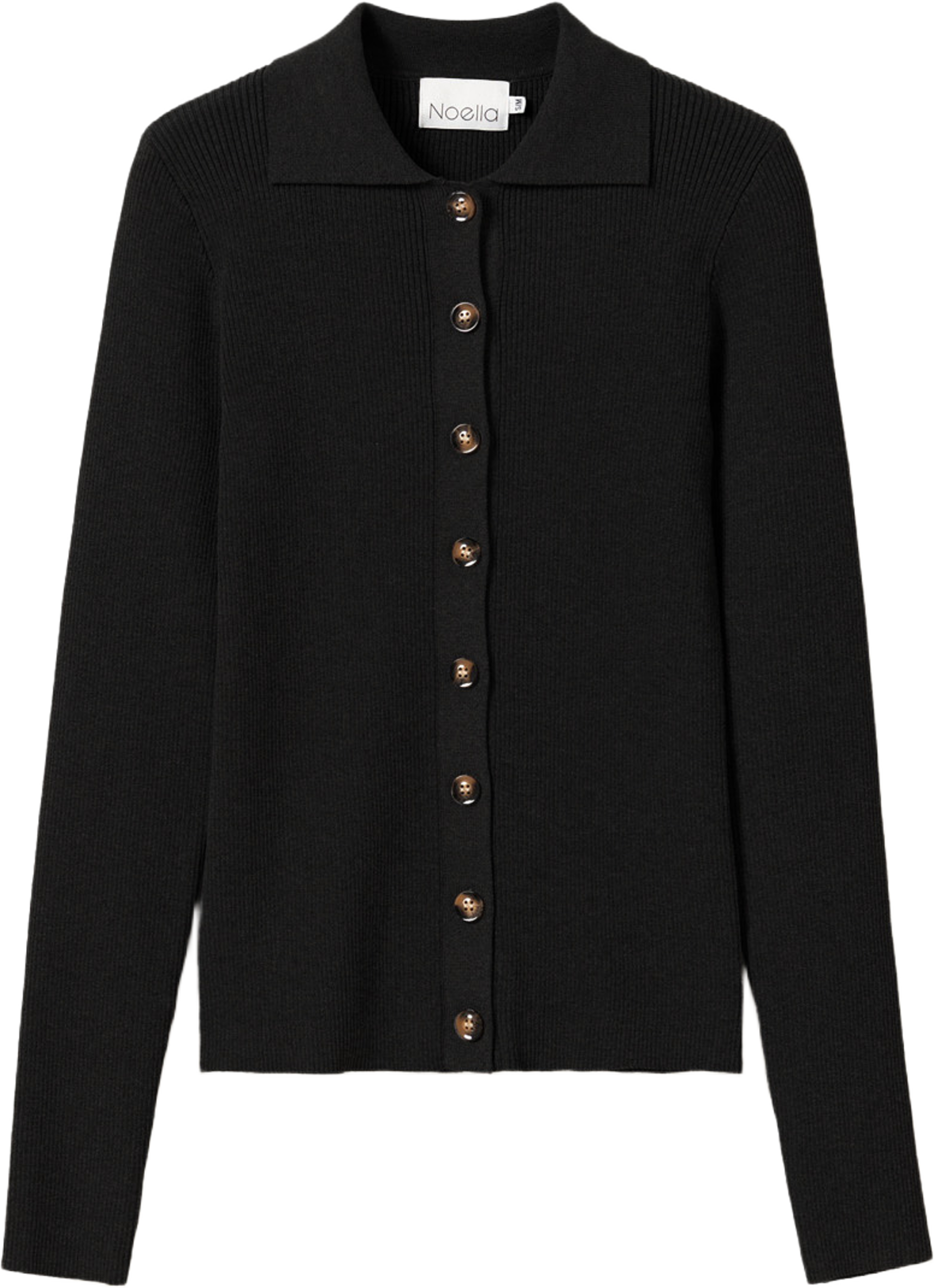 Livanna Knit Cardigan - Black, från Noella, i färgen black. Klicka för att öppna bilden i stort format