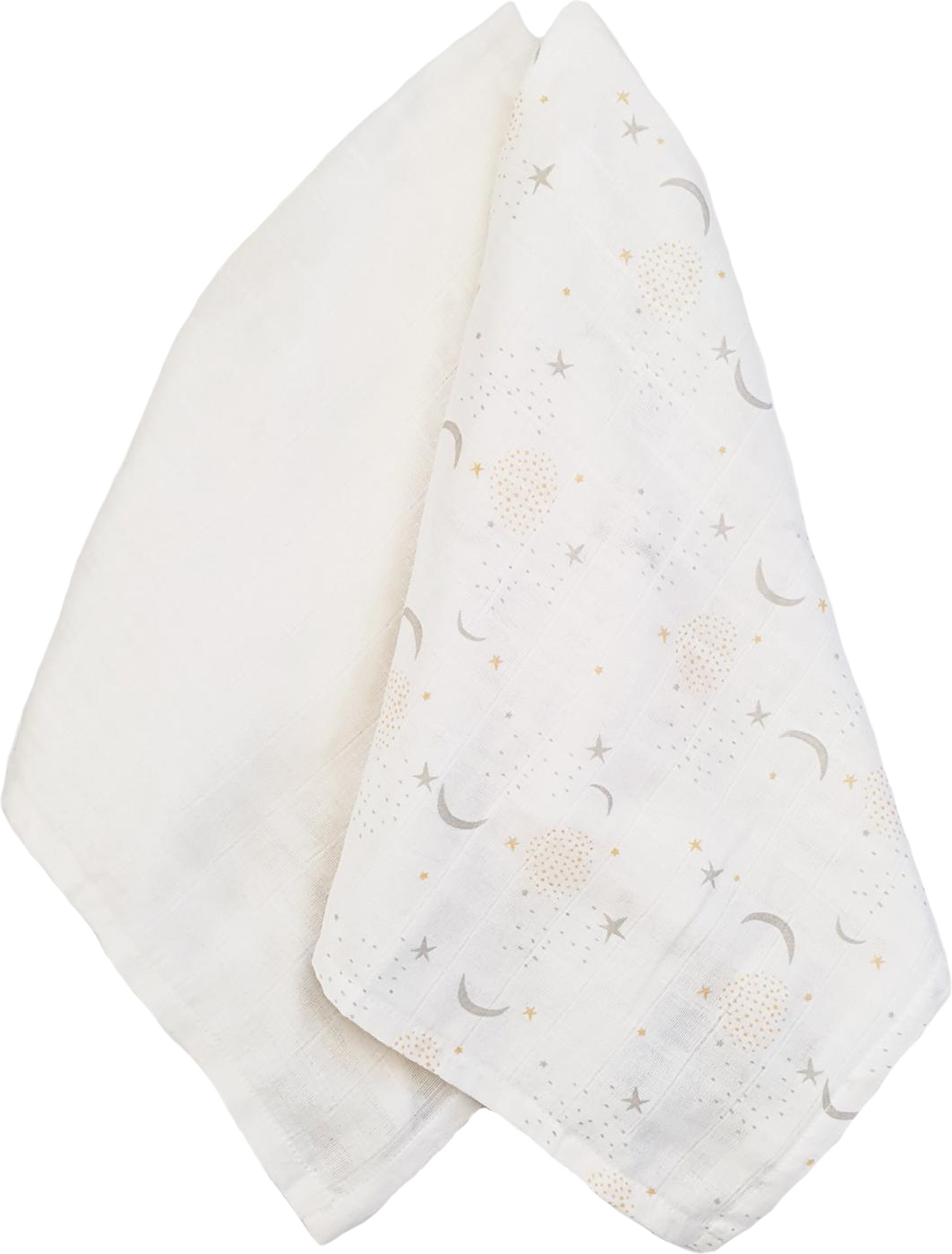 Muslin 2-pack Star-Moon GOTS
