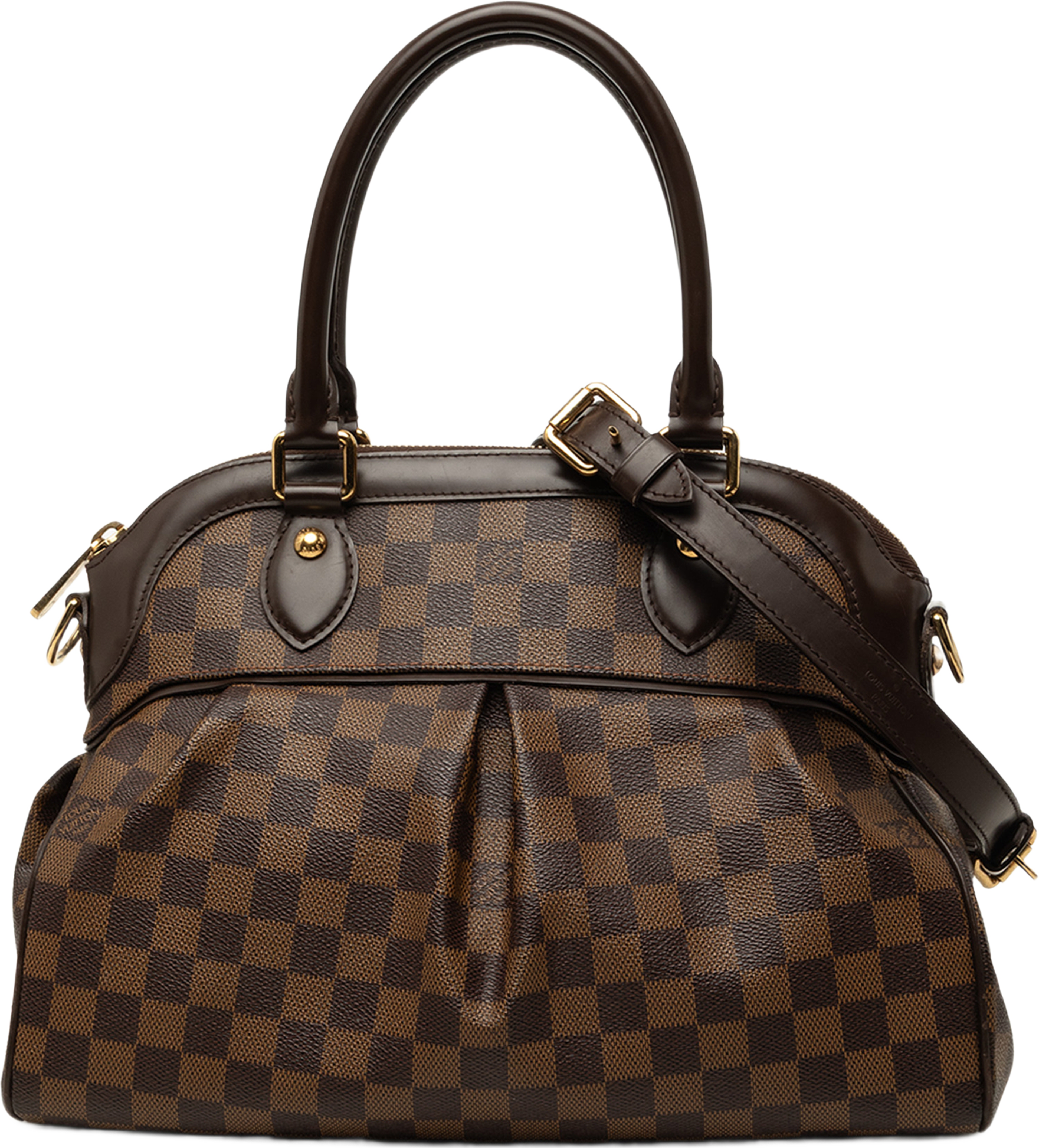Louis Vuitton Damier Ebene Trevi Pm, från Luxclusif, i färgen brun. Klicka för att öppna bilden i stort format