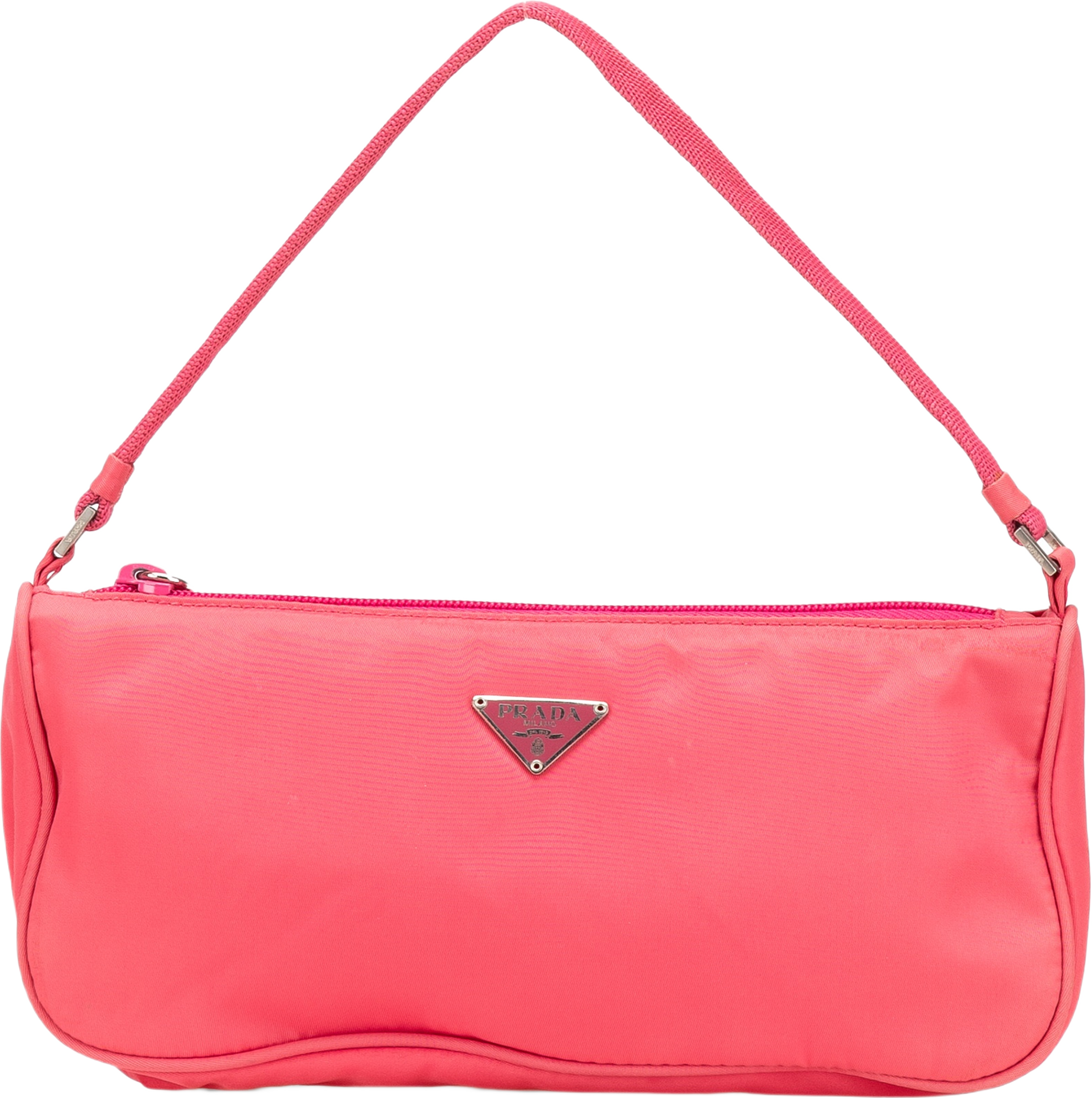 Prada Tessuto Shoulder Bag, från Luxclusif, i färgen pink. Klicka för att öppna bilden i stort format