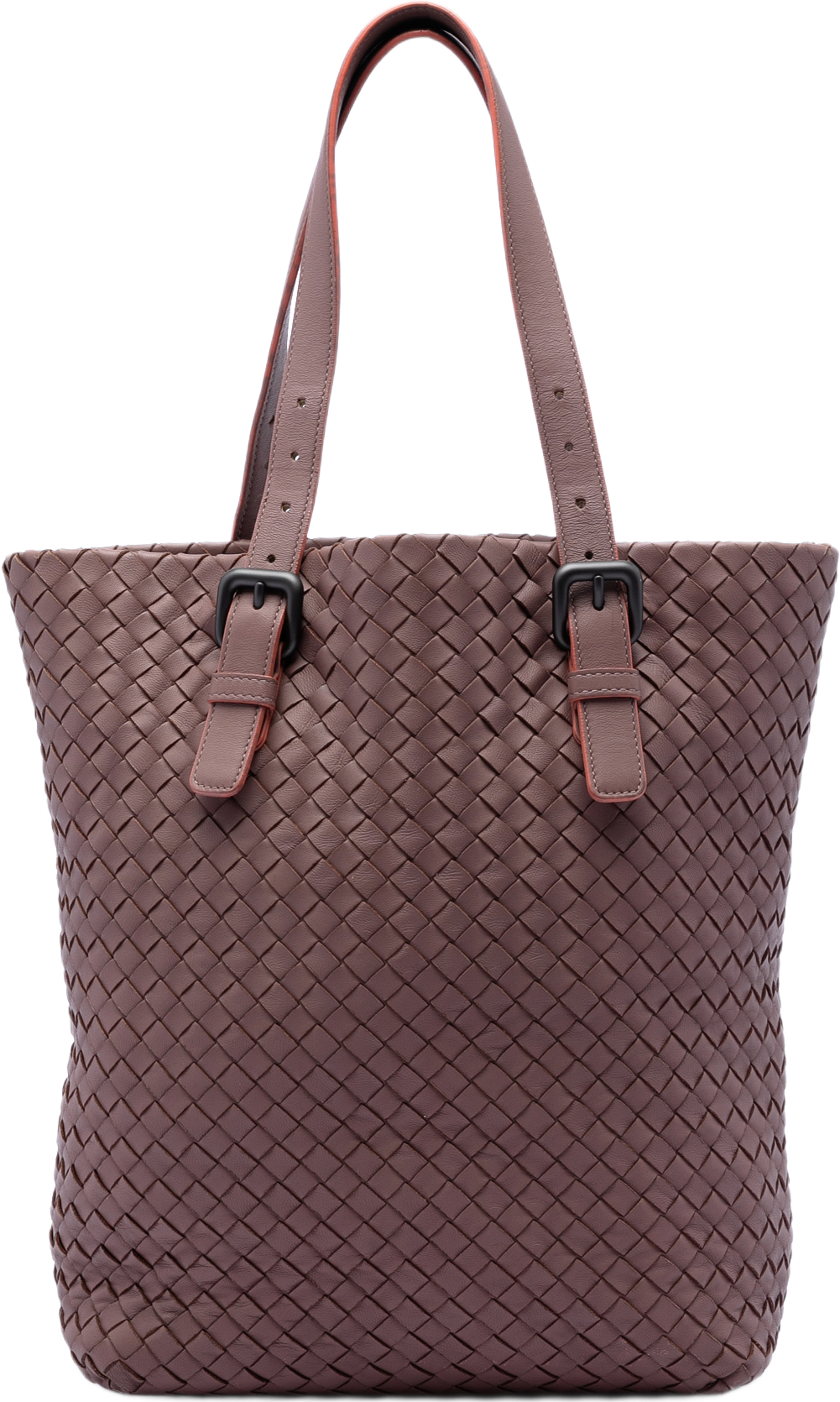 Bottega Veneta Nappa Intrecciato Tote, från Luxclusif, i färgen lily. Klicka för att öppna bilden i stort format