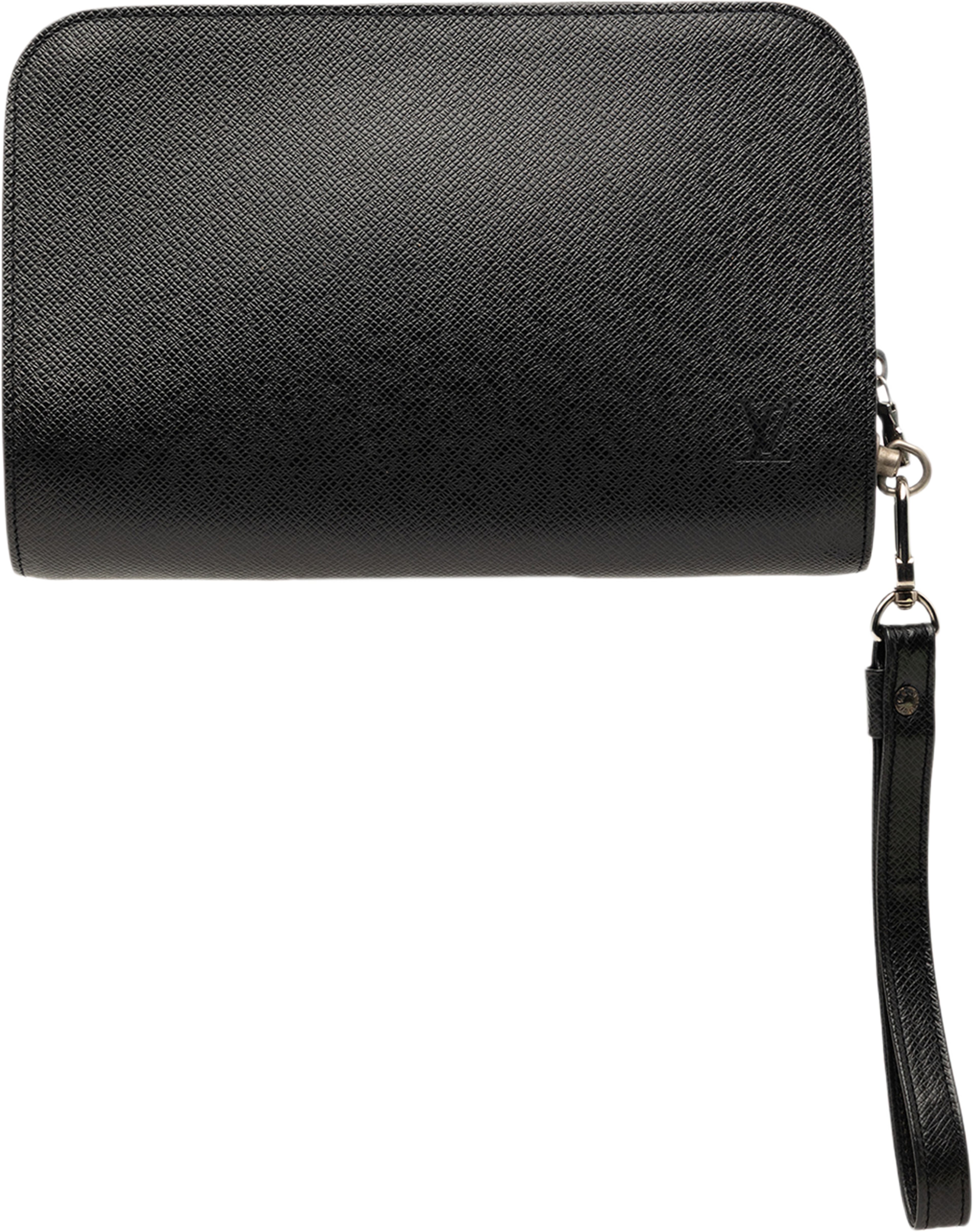 Louis Vuitton Taiga Pochette Baikal, från Luxclusif, i färgen black. Klicka för att öppna bilden i stort format