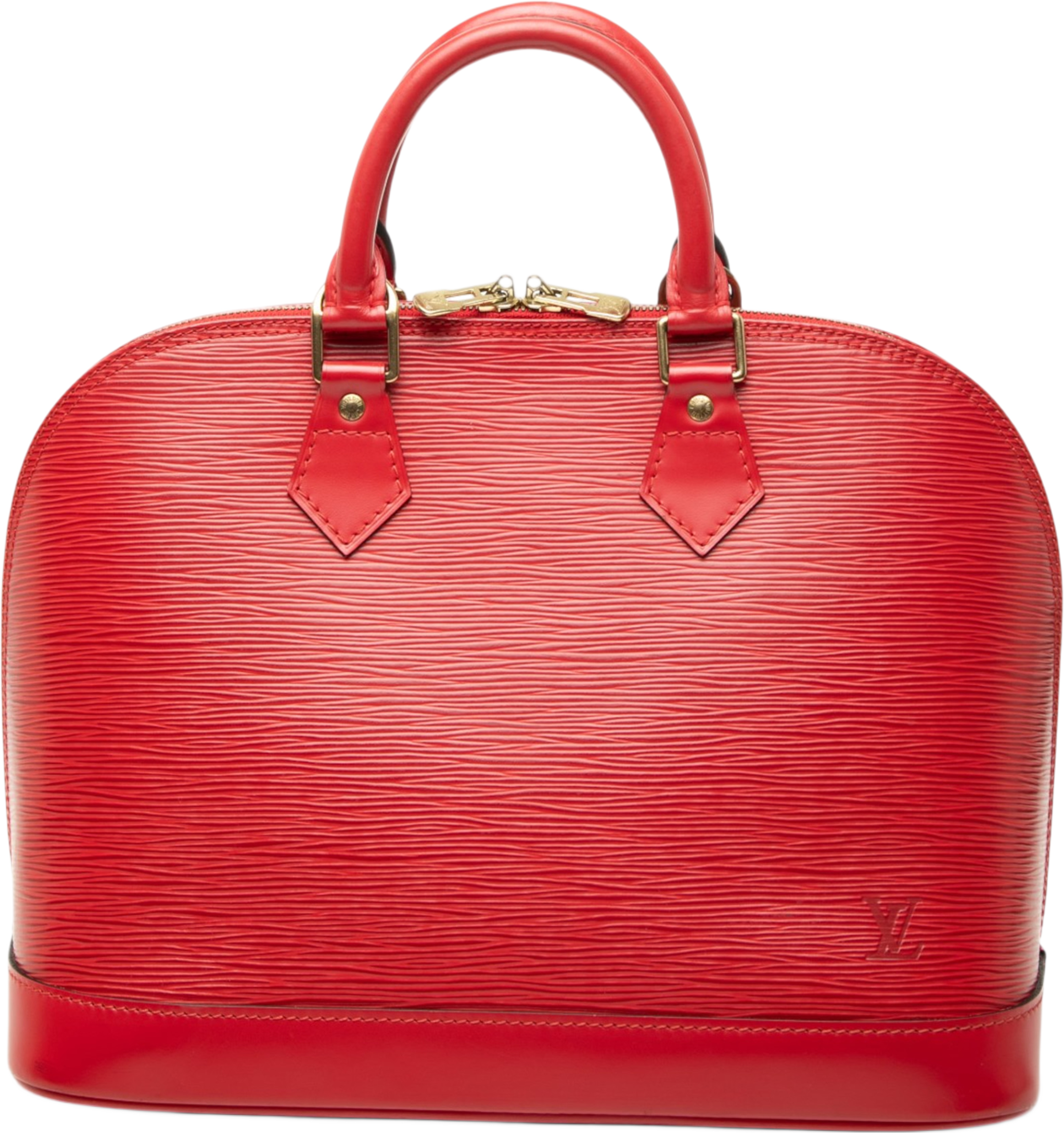 Louis Vuitton Epi Alma Pm, från Luxclusif, i färgen röd. Klicka för att öppna bilden i stort format