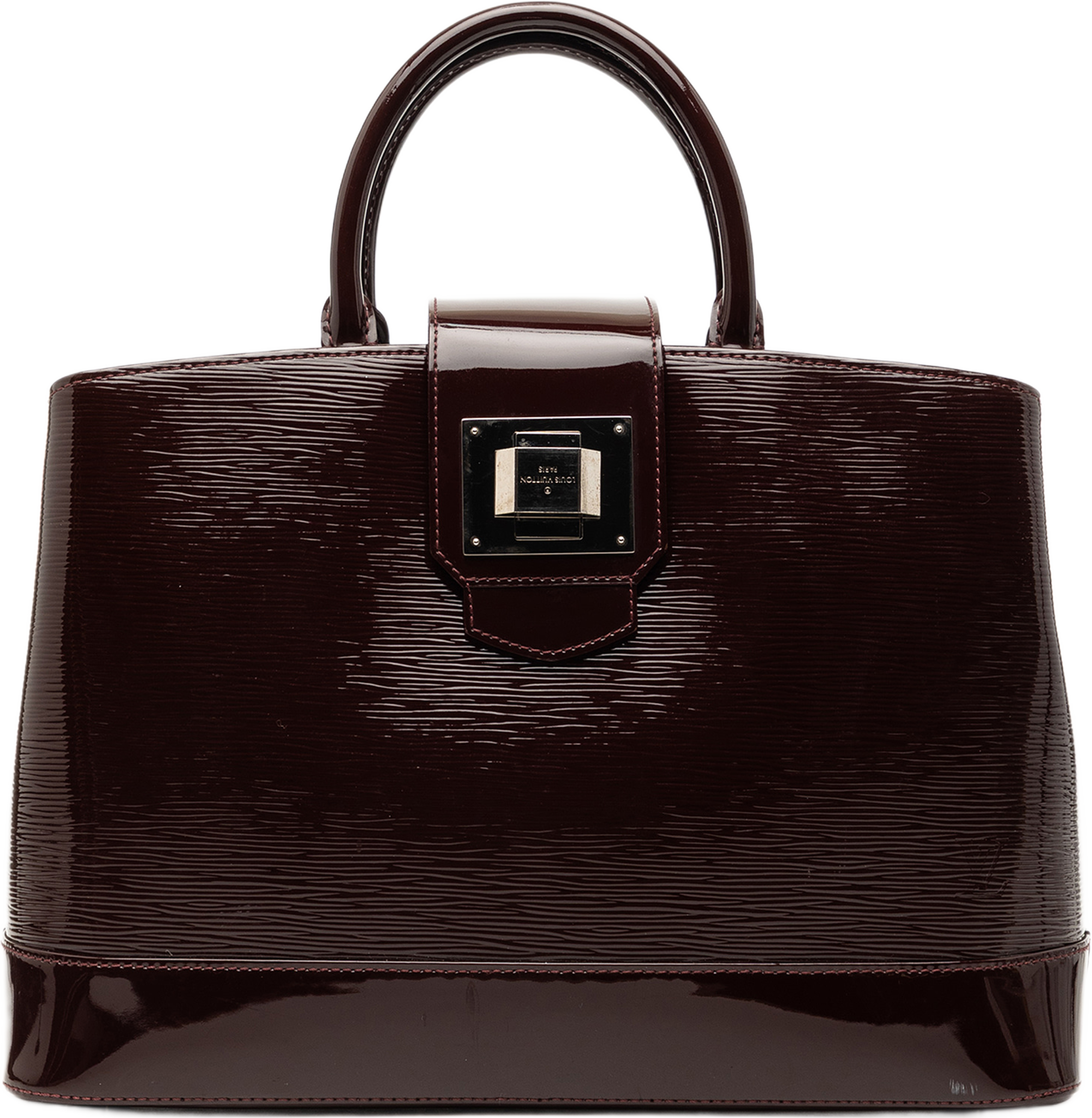 Louis Vuitton Electric Epi Mirabeau Gm, från Luxclusif, i färgen plum. Klicka för att öppna bilden i stort format