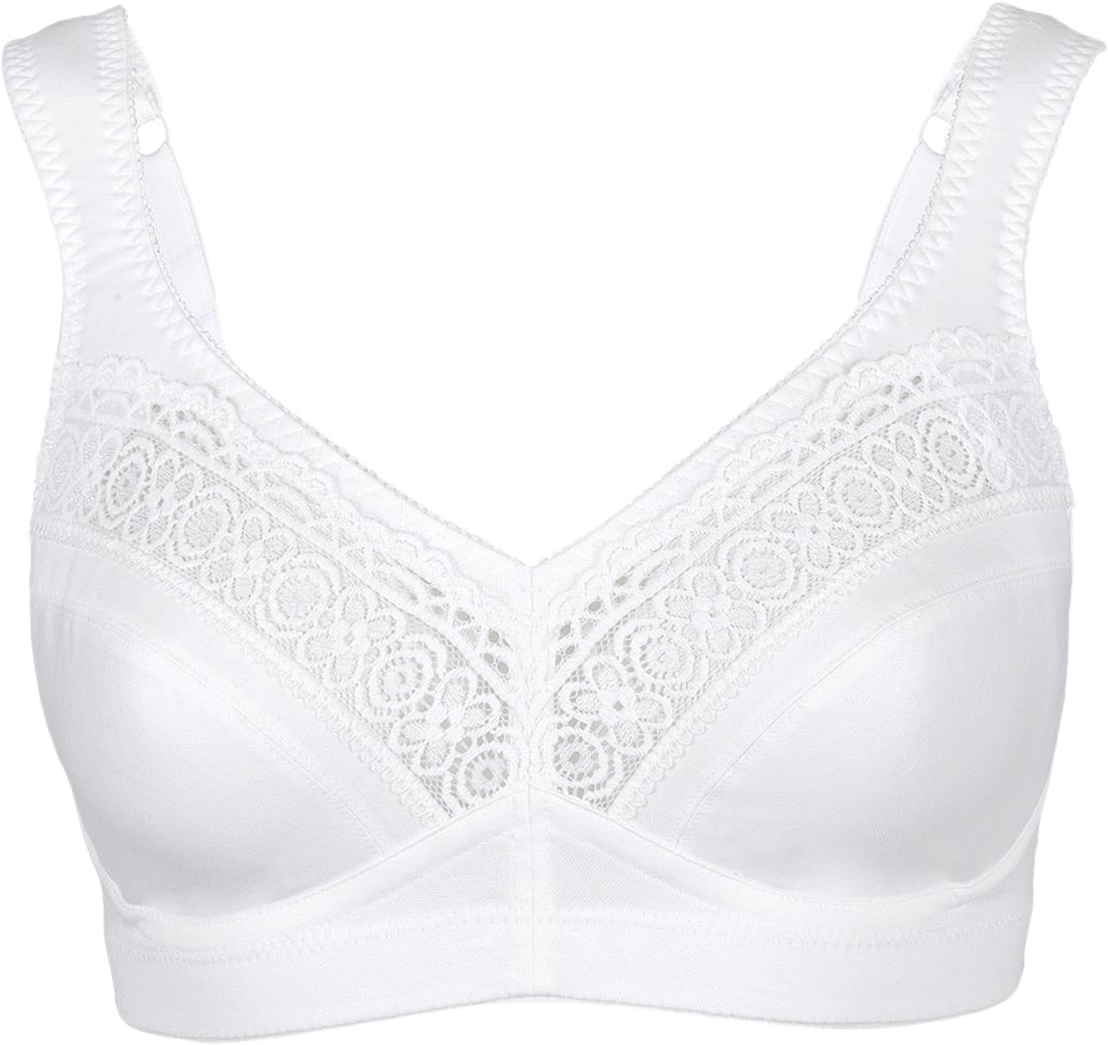Cotton Star Bh Utan Bygel, från Swegmark, i färgen white. Klicka för att öppna bilden i stort format