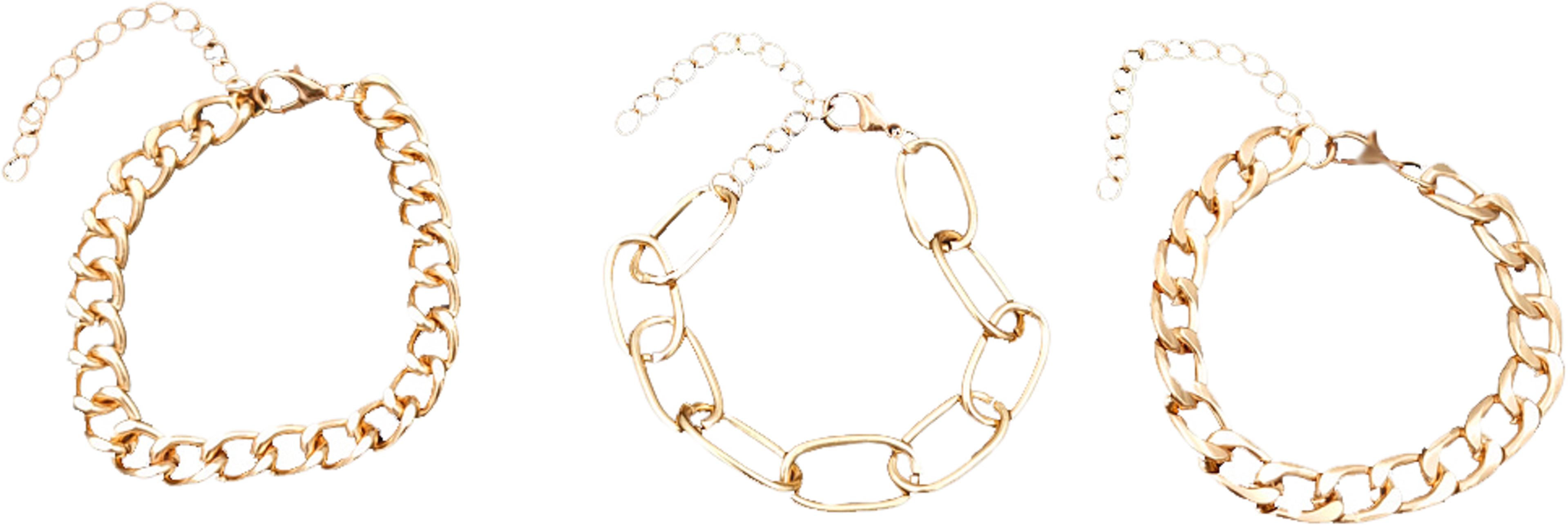 3 Pack Armband Olika Modeller Kedjor
