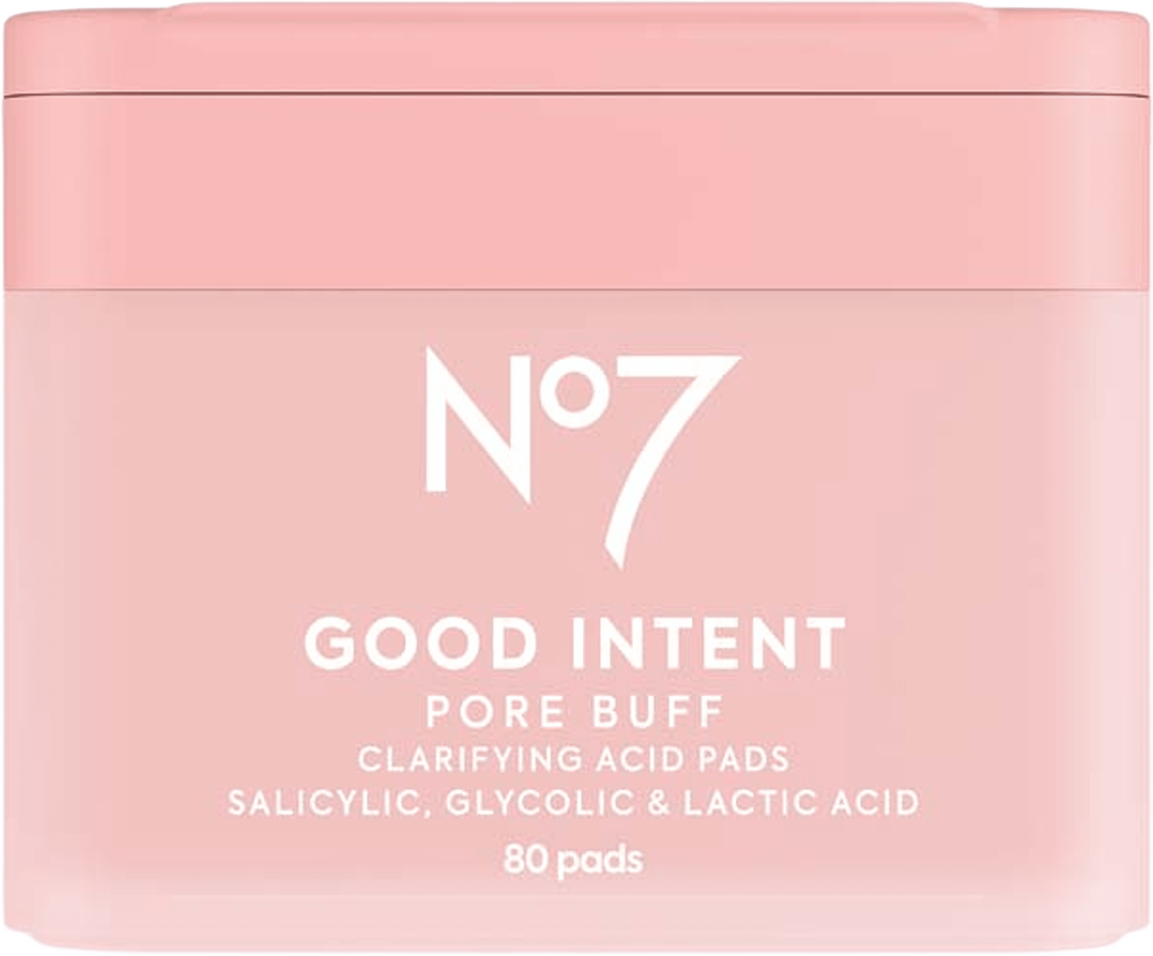 Good Intent Pore Buff Clarifying Acid Pads, från No7. Klicka för att öppna bilden i stort format