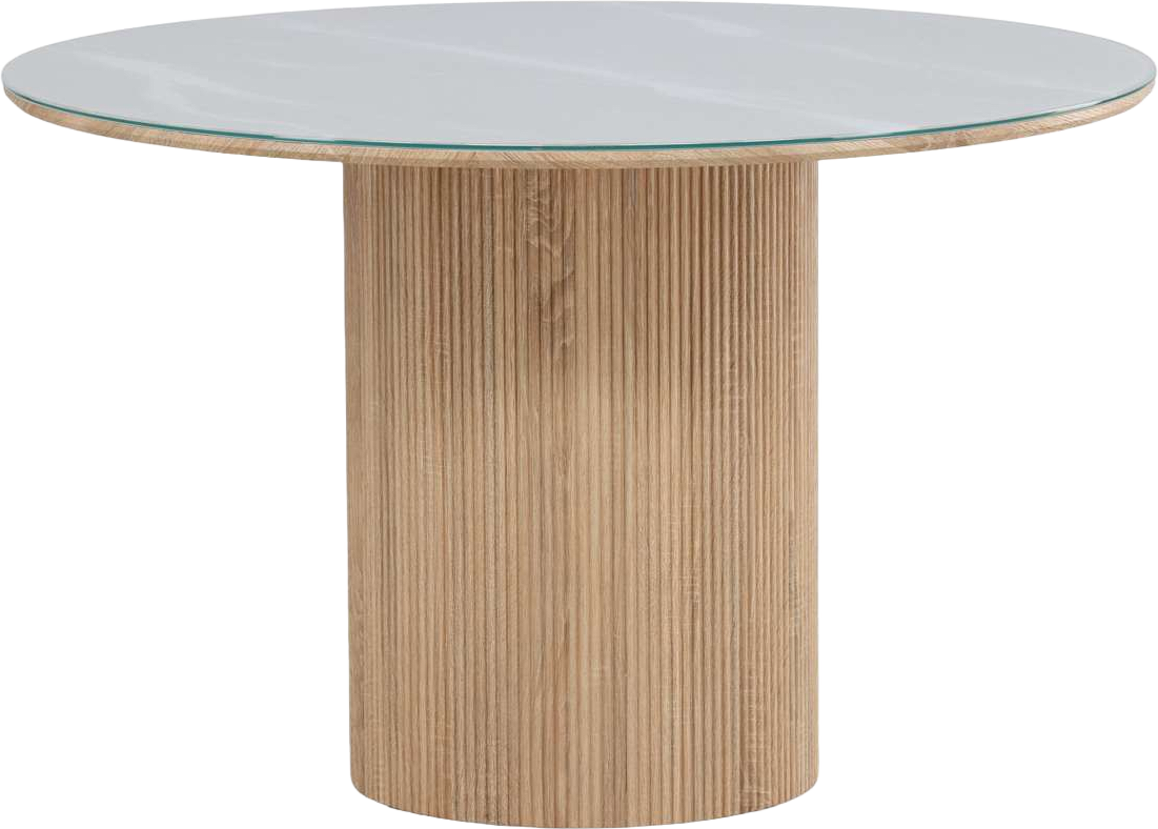 Härön Runt Matbord, från Venture Home, i färgen nature,white. Klicka för att öppna bilden i stort format