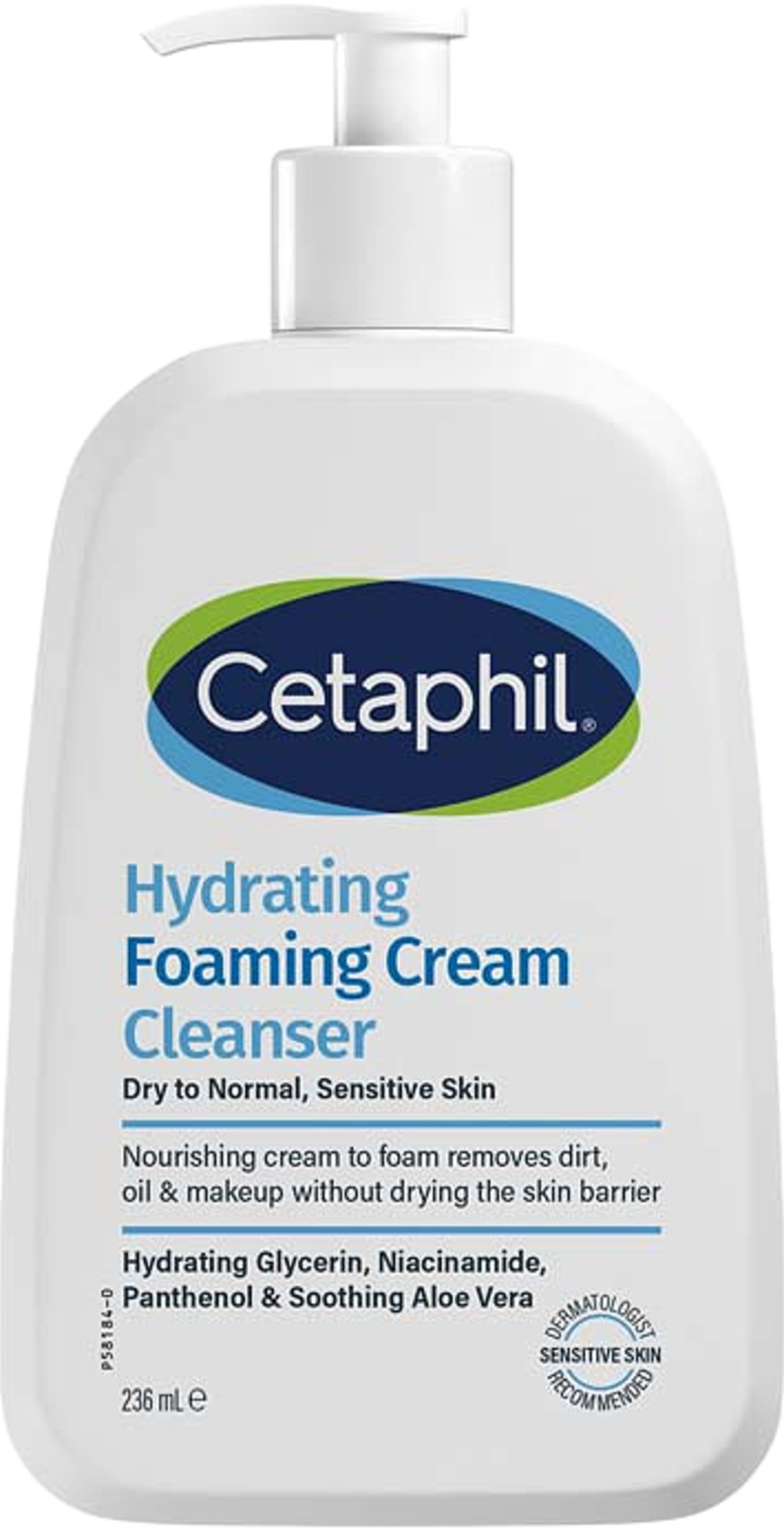 Cetaphil Hydrating Foaming Cream Cleanser, från Cetaphil, i färgen White. Klicka för att öppna bilden i stort format