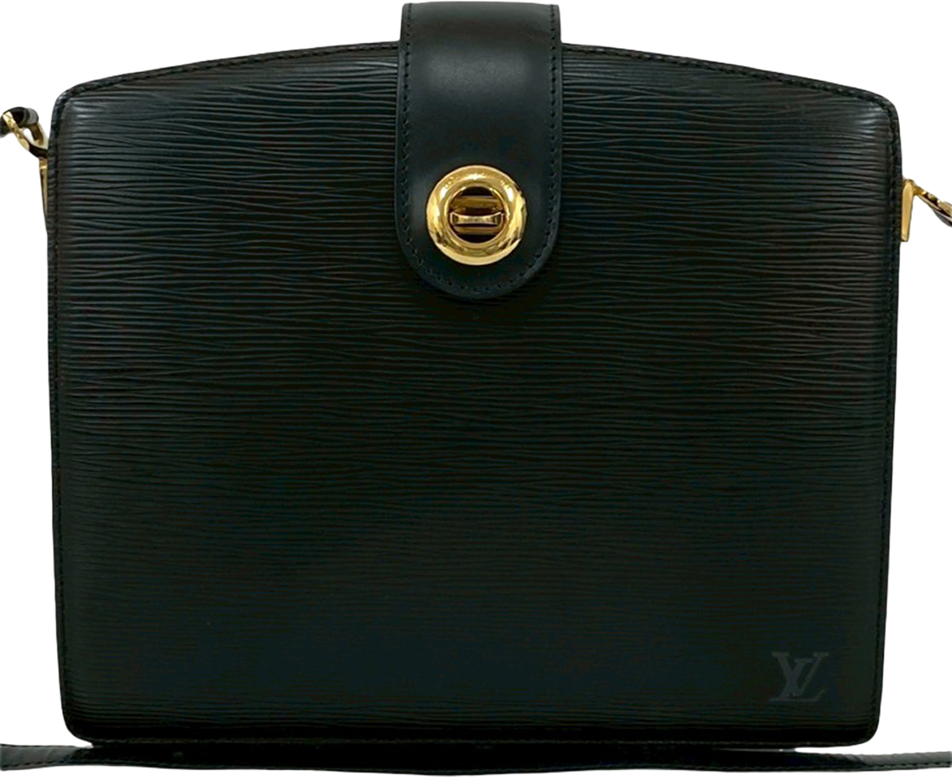 Louis Vuitton Epi Capucines, från Luxclusif, i färgen black. Klicka för att öppna bilden i stort format