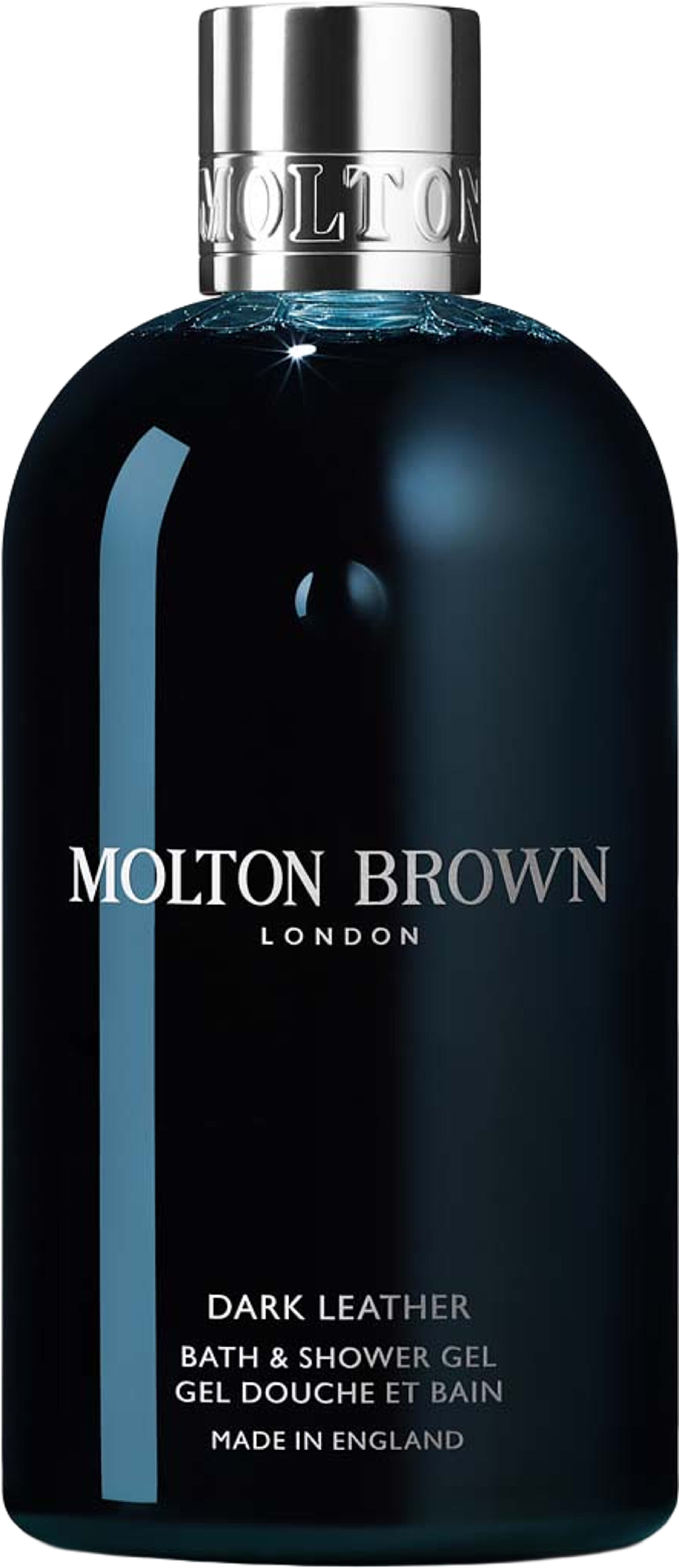 Dark Leather Bath & Shower Gel, från Molton Brown. Klicka för att öppna bilden i stort format