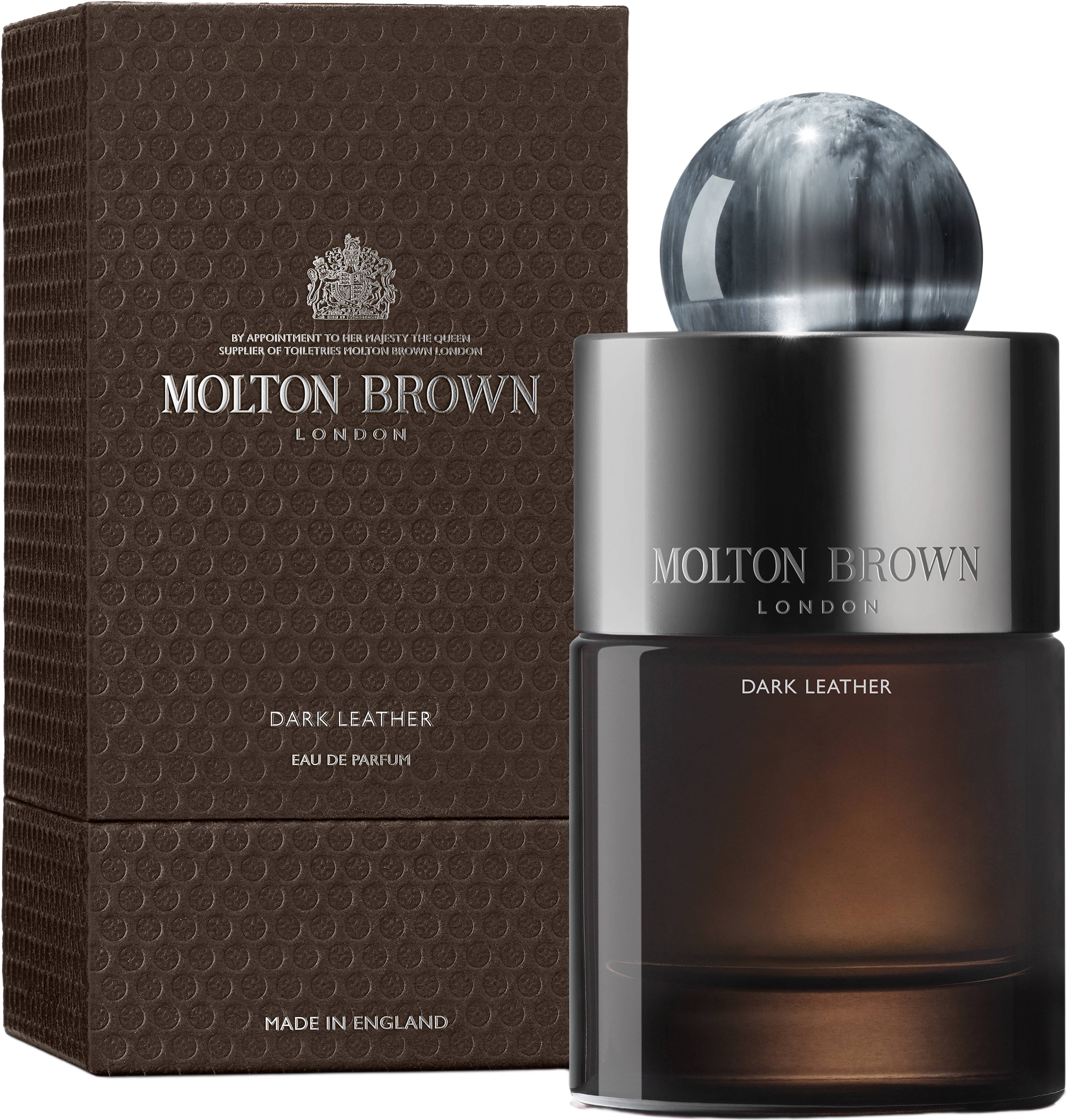 Dark Leather EdP, från Molton Brown. Klicka för att öppna bilden i stort format