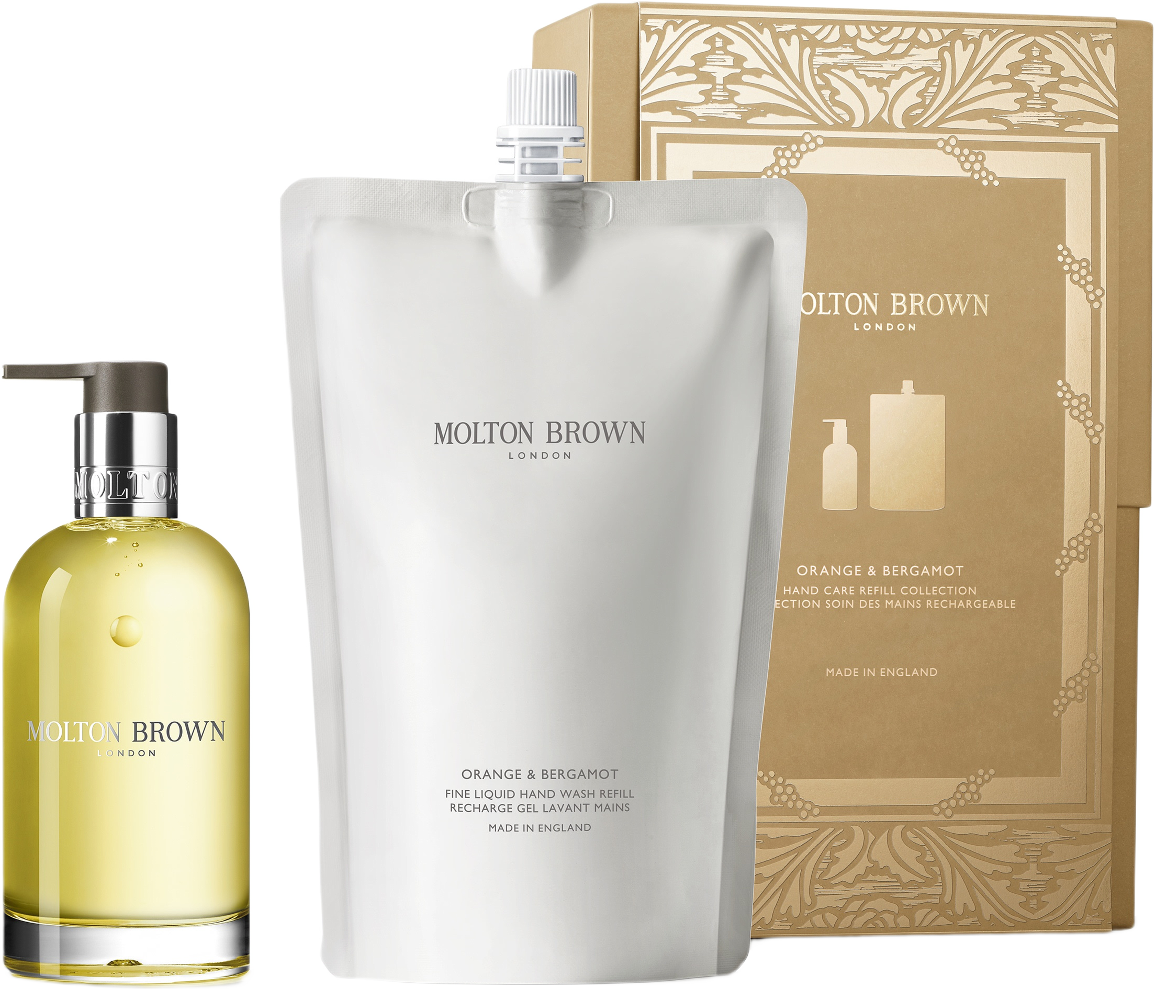 Orange & Bergamot Hand Care Refill Gift Set, från Molton Brown. Klicka för att öppna bilden i stort format