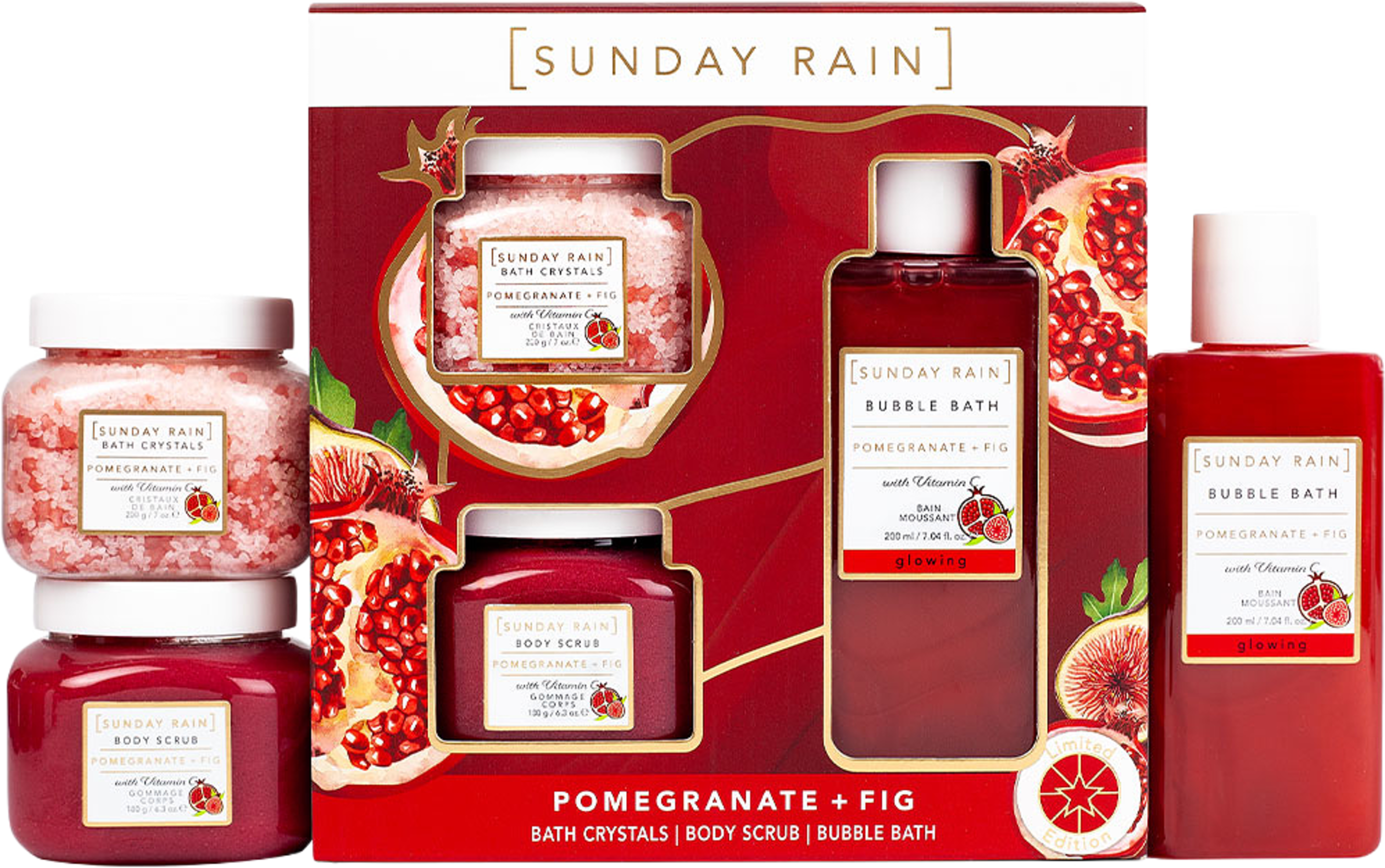 Pomegranate & Fig Trio, från Sunday Rain. Klicka för att öppna bilden i stort format