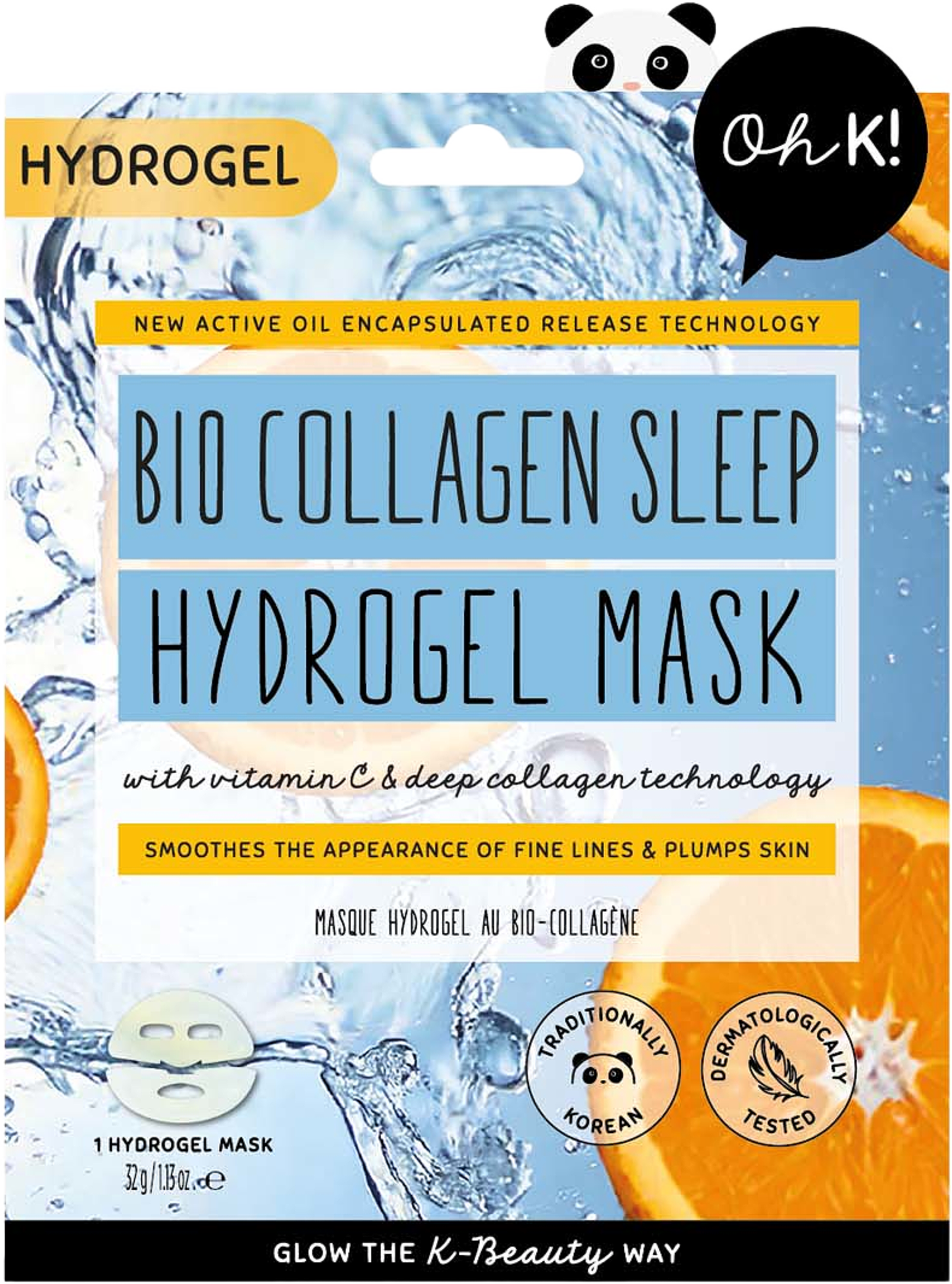 Oh K! Bio Collagen Sleep Hydrogel Mask, från Oh K. Klicka för att öppna bilden i stort format