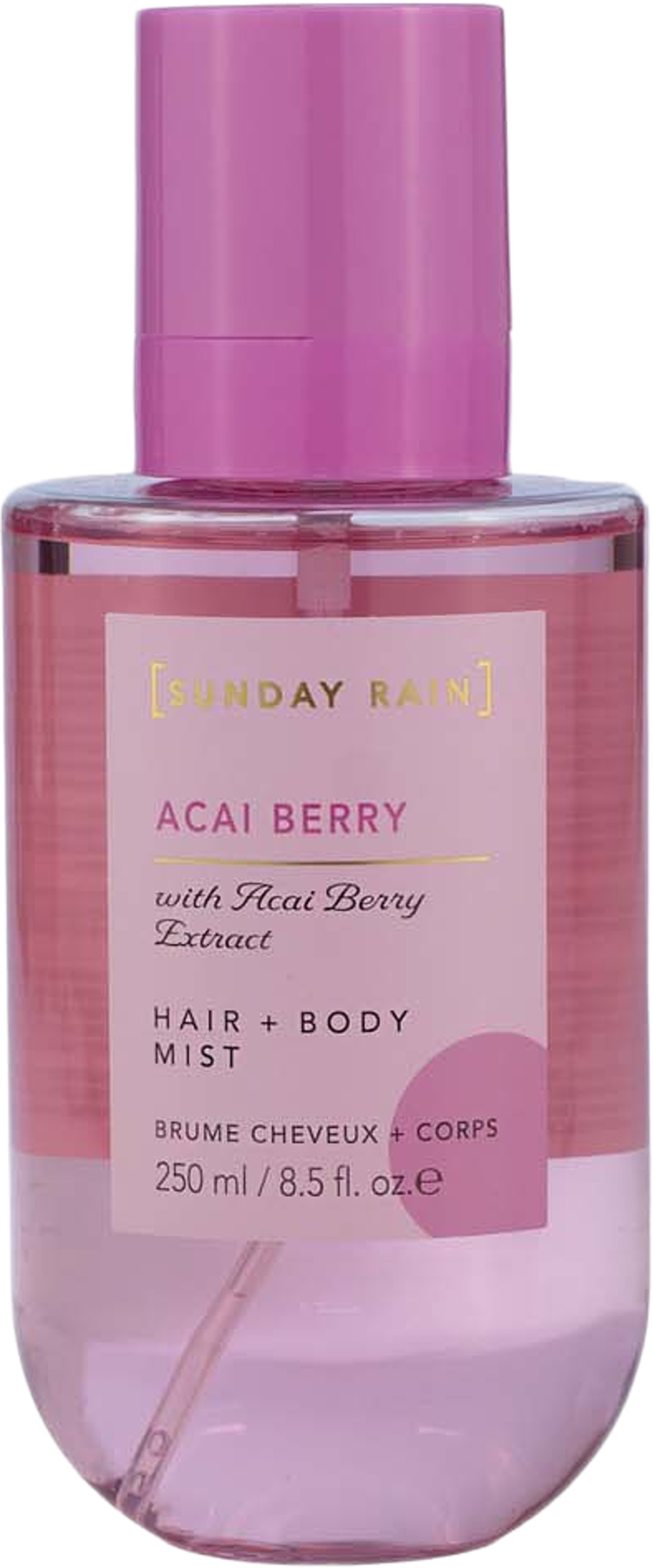 Acai Body Mist, från Sunday Rain. Klicka för att öppna bilden i stort format