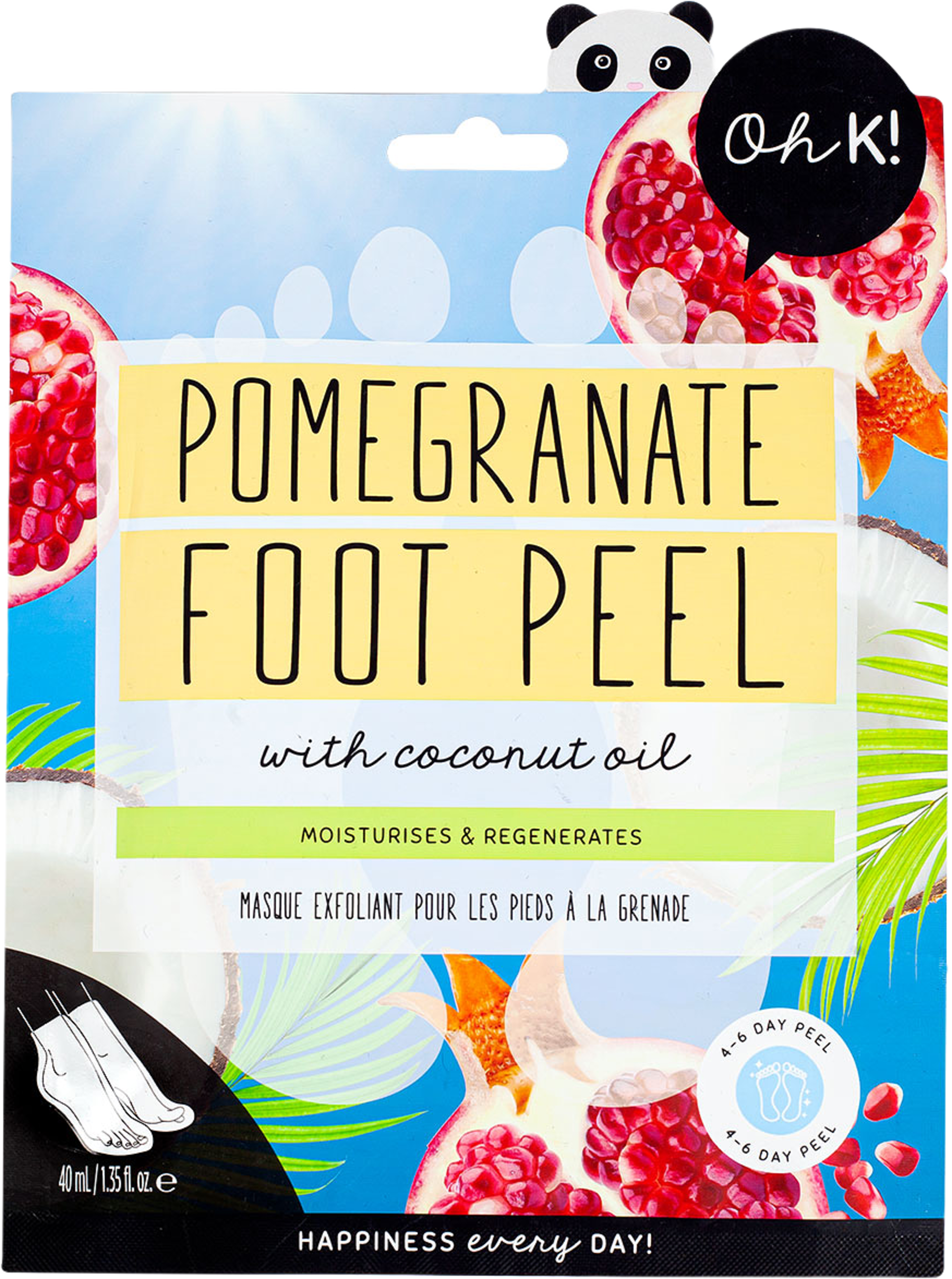 Pomegranate & Coconut Oil Peeling Foot Mask