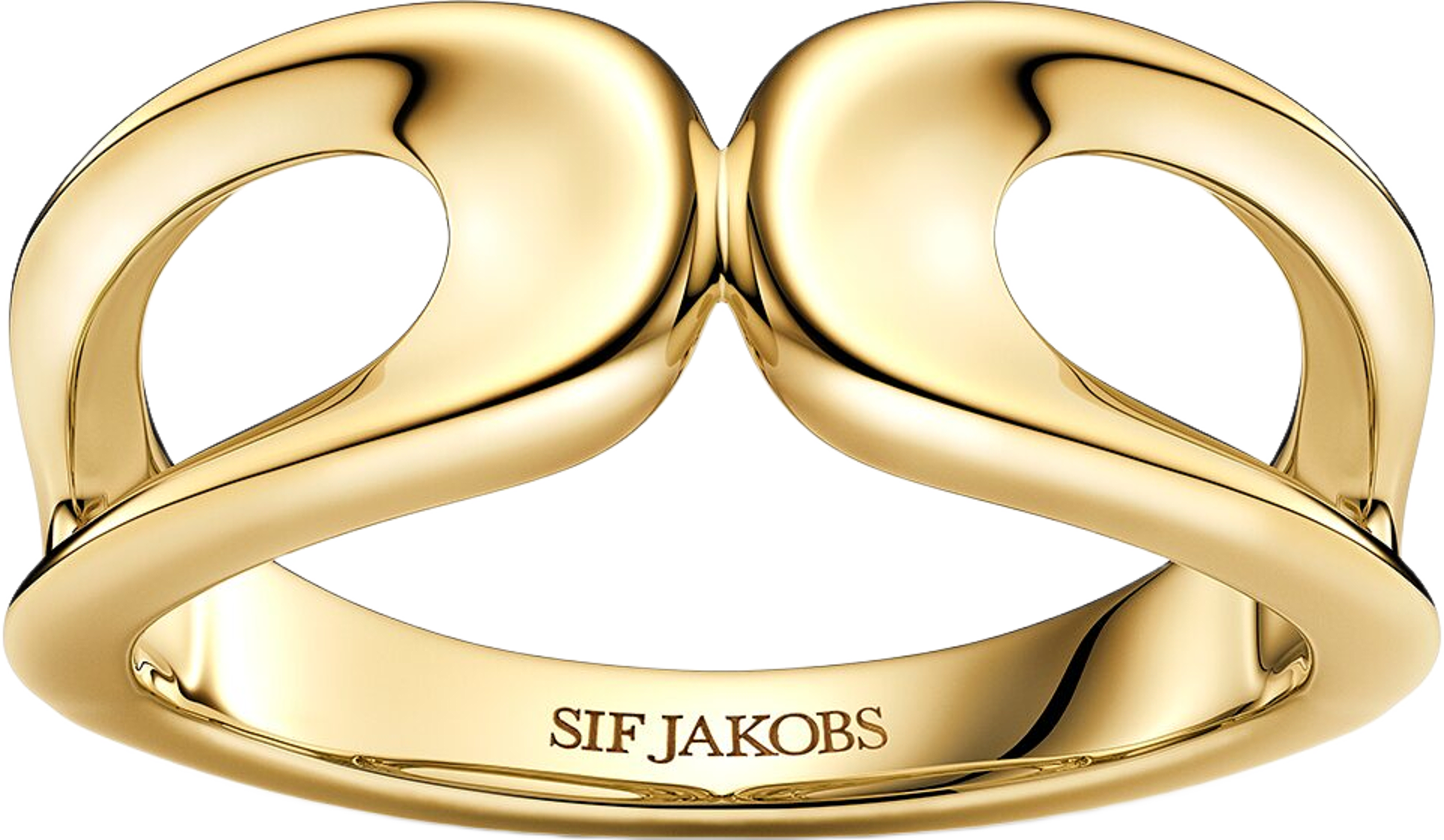 Borsa Due Piccolo Ring, från Sif Jakobs Jewellery, i färgen gold. Klicka för att öppna bilden i stort format