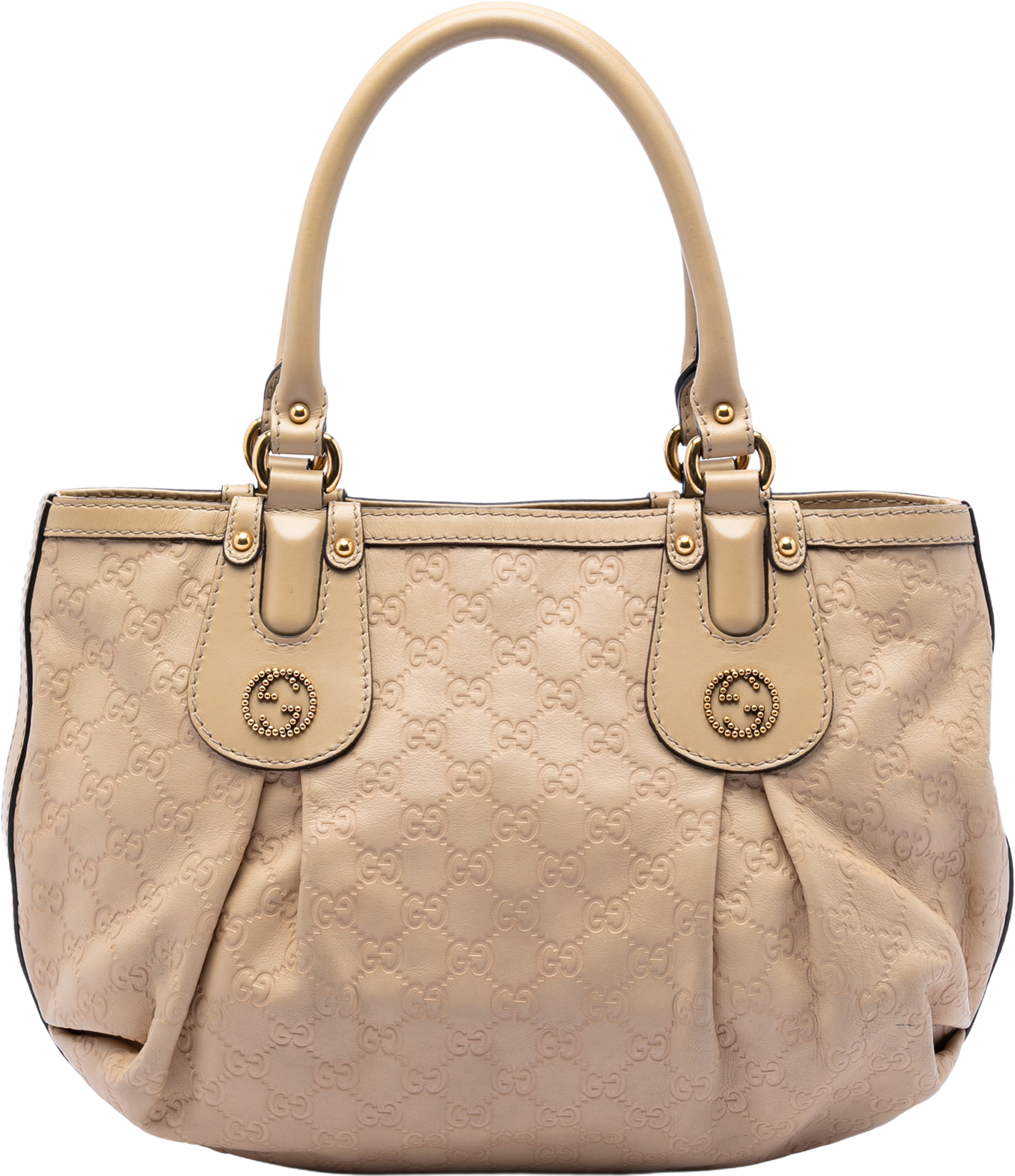 Gucci Guccissima Scarlett Tote, från Luxclusif, i färgen beige. Klicka för att öppna bilden i stort format