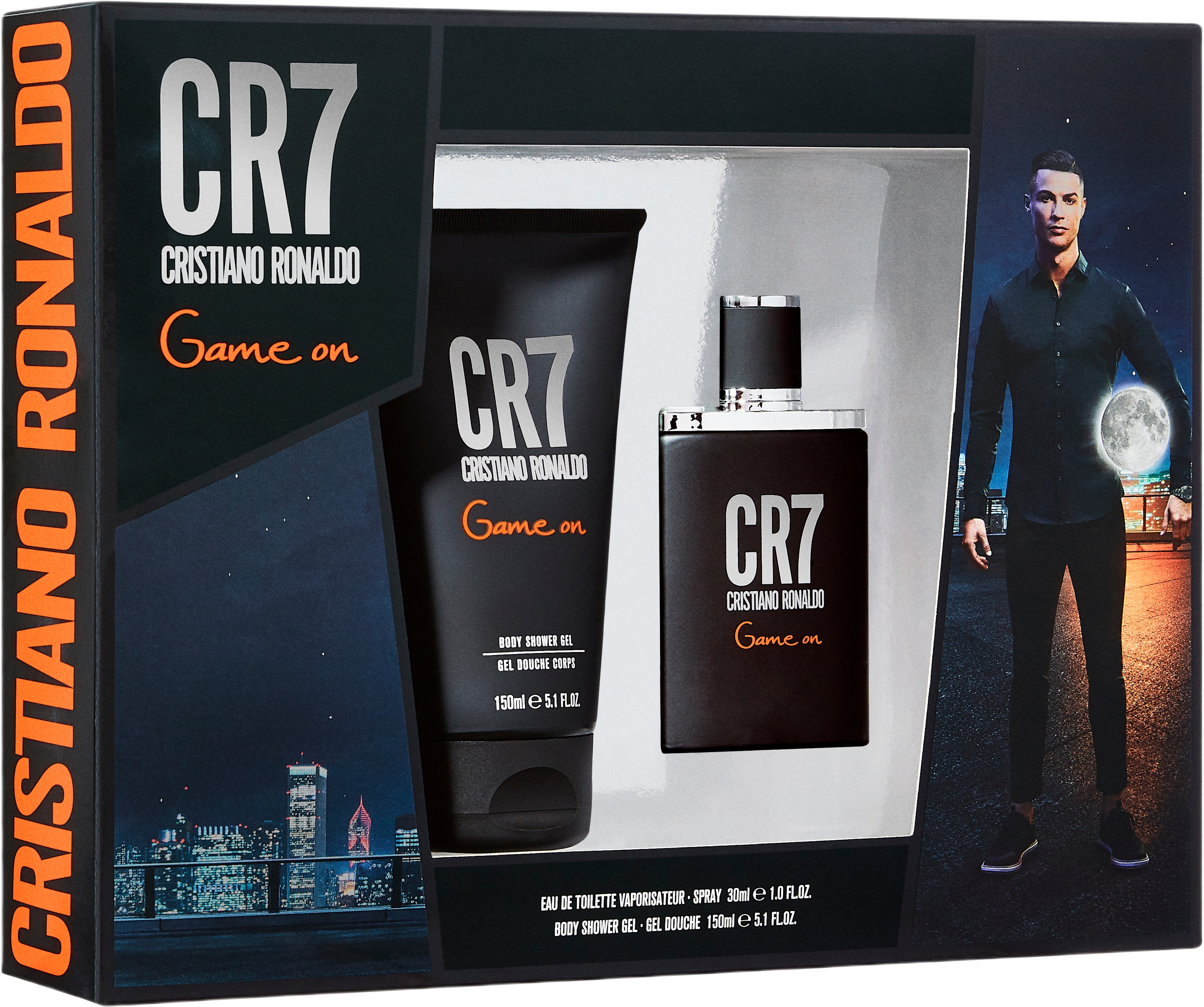 Cristiano Ronaldo Gift Set CR7 Game On Jul EdT + Shower Gel, från CRISTIANO RONALDO.