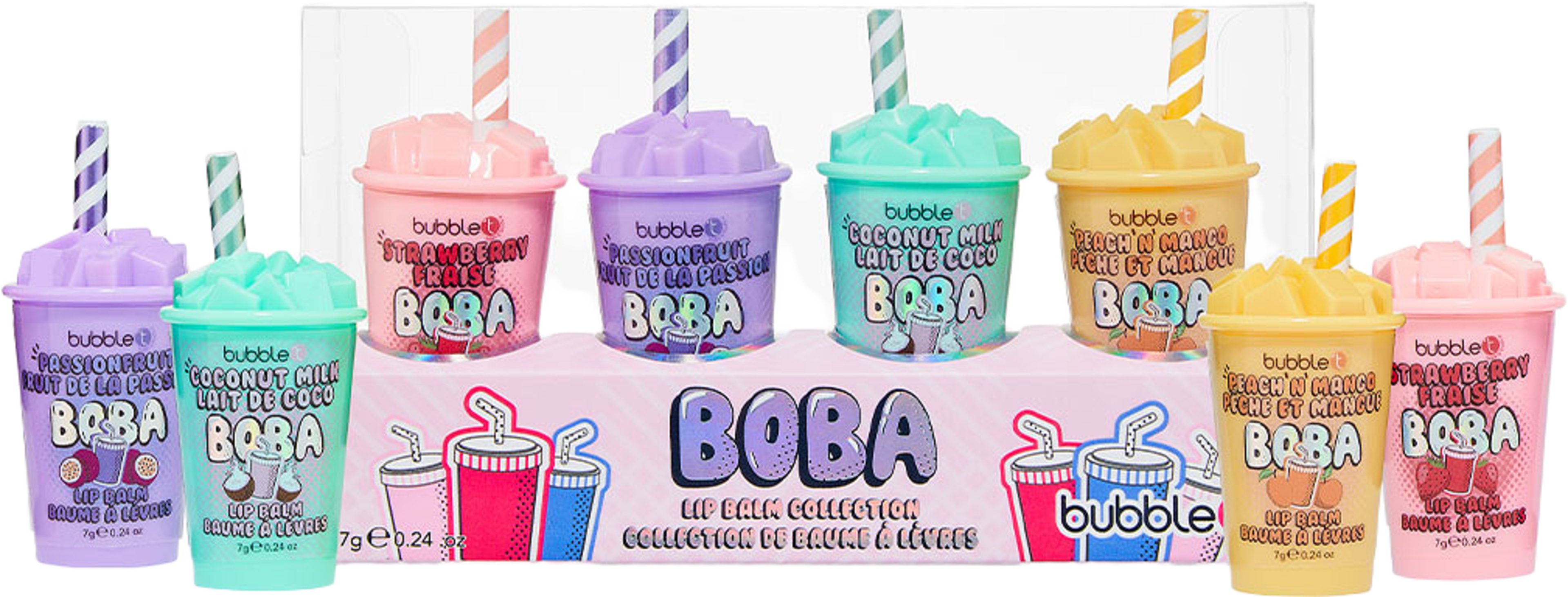 Boba Lip Balm Set, från BubbleT. Klicka för att öppna bilden i stort format