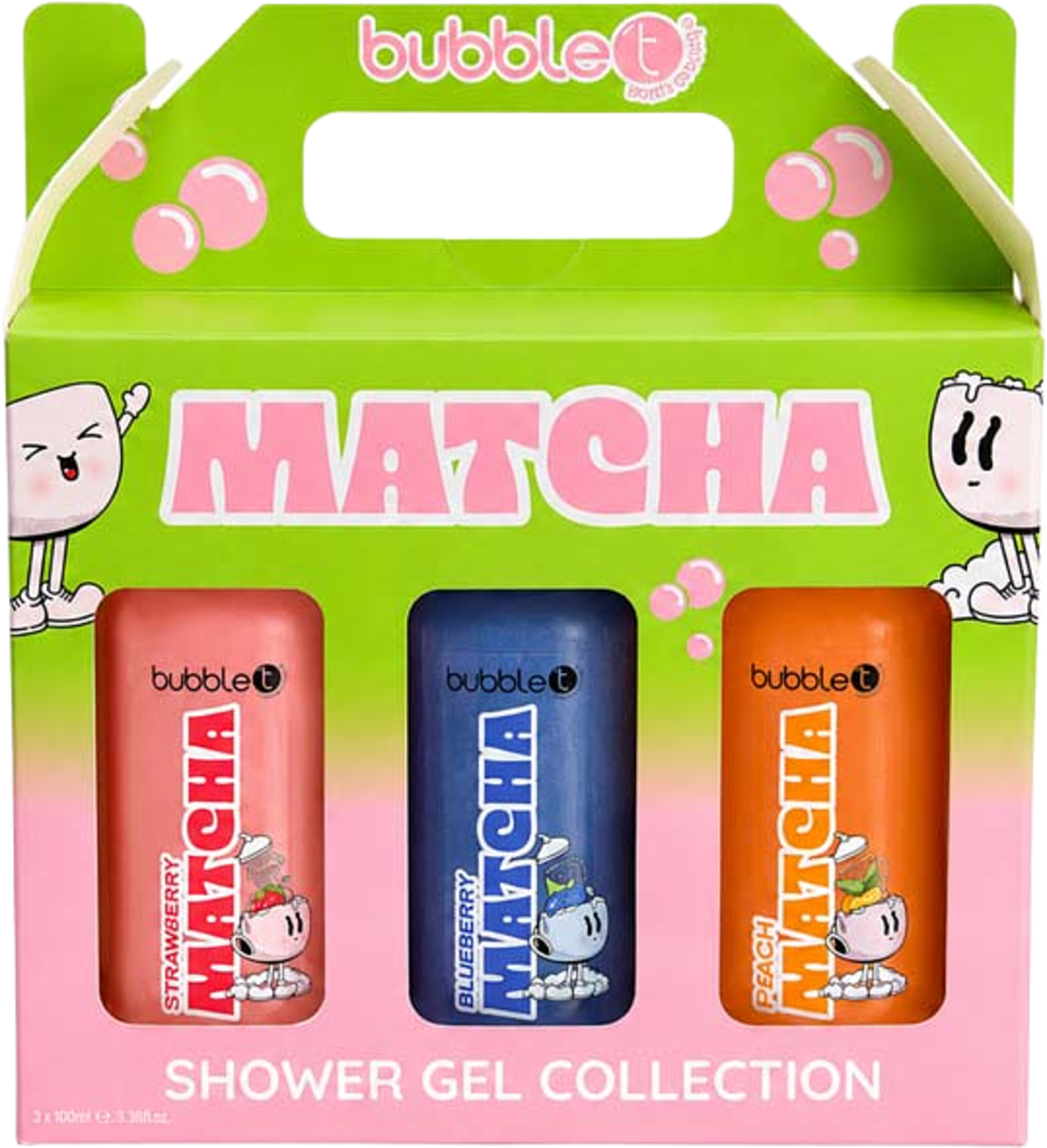 Matcha Shower Gel Collection, från BubbleT. Klicka för att öppna bilden i stort format
