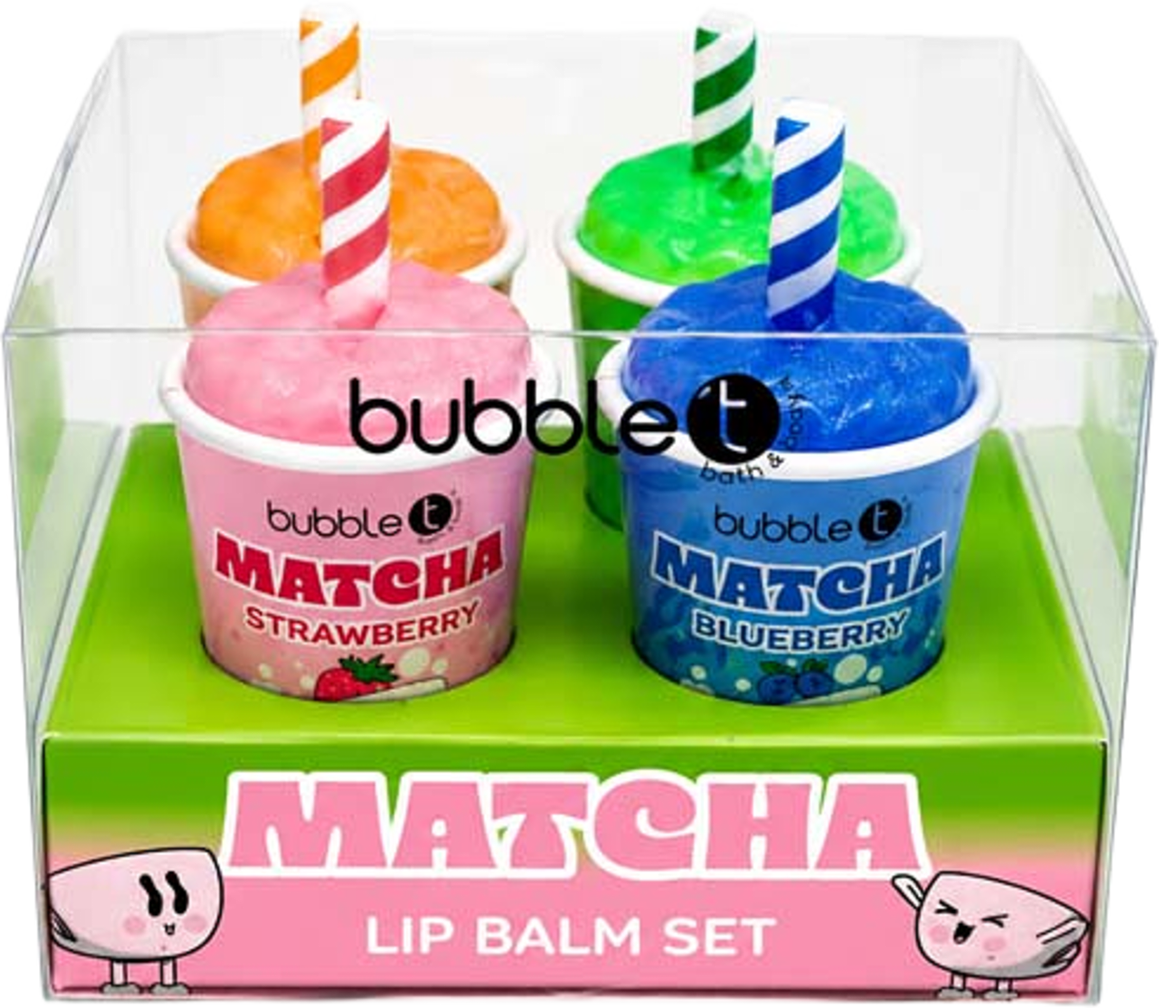 Matcha Lip Balm Set, från BubbleT. Klicka för att öppna bilden i stort format
