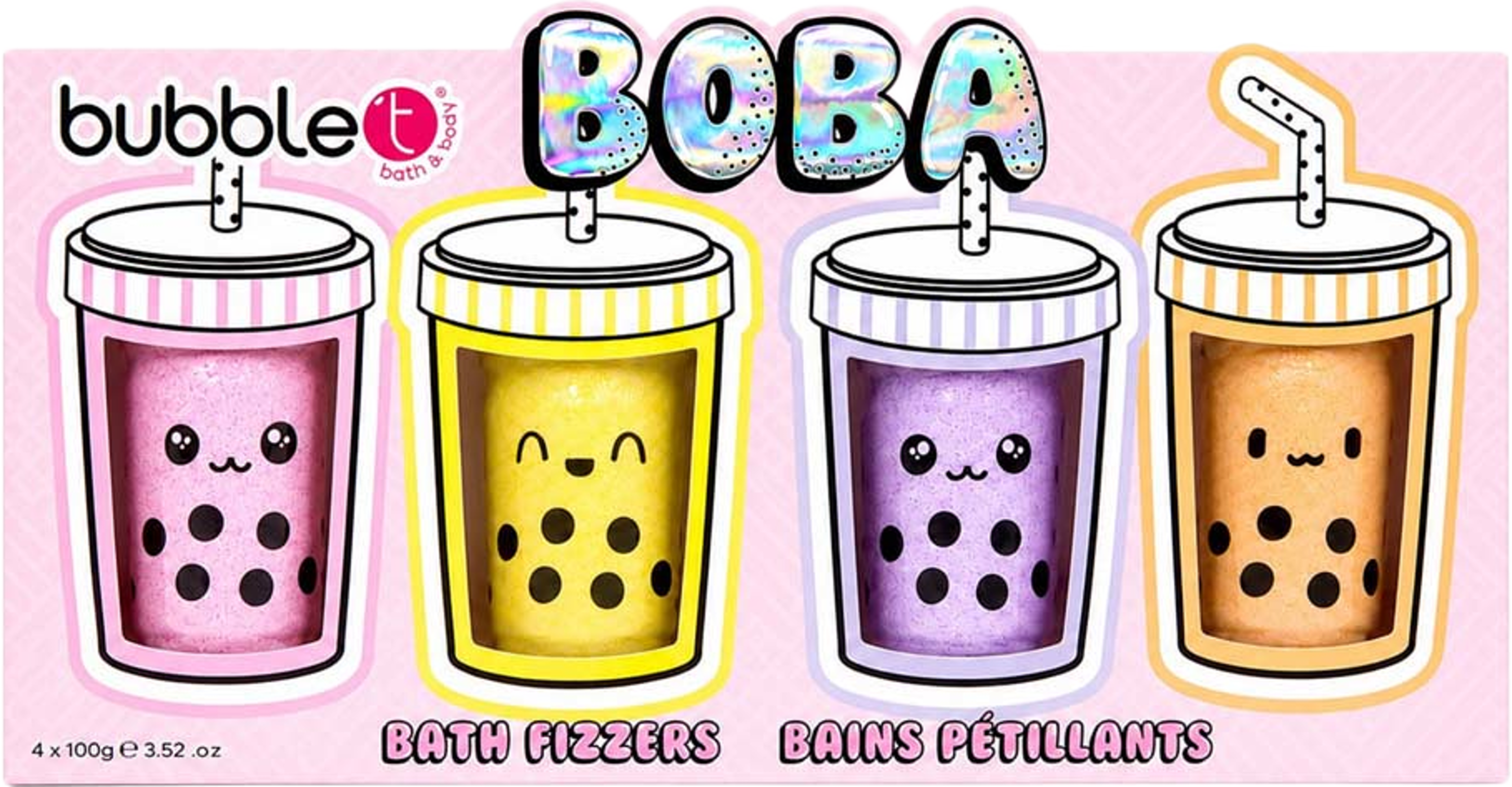 Boba Bath Fizzer Set, från BubbleT. Klicka för att öppna bilden i stort format