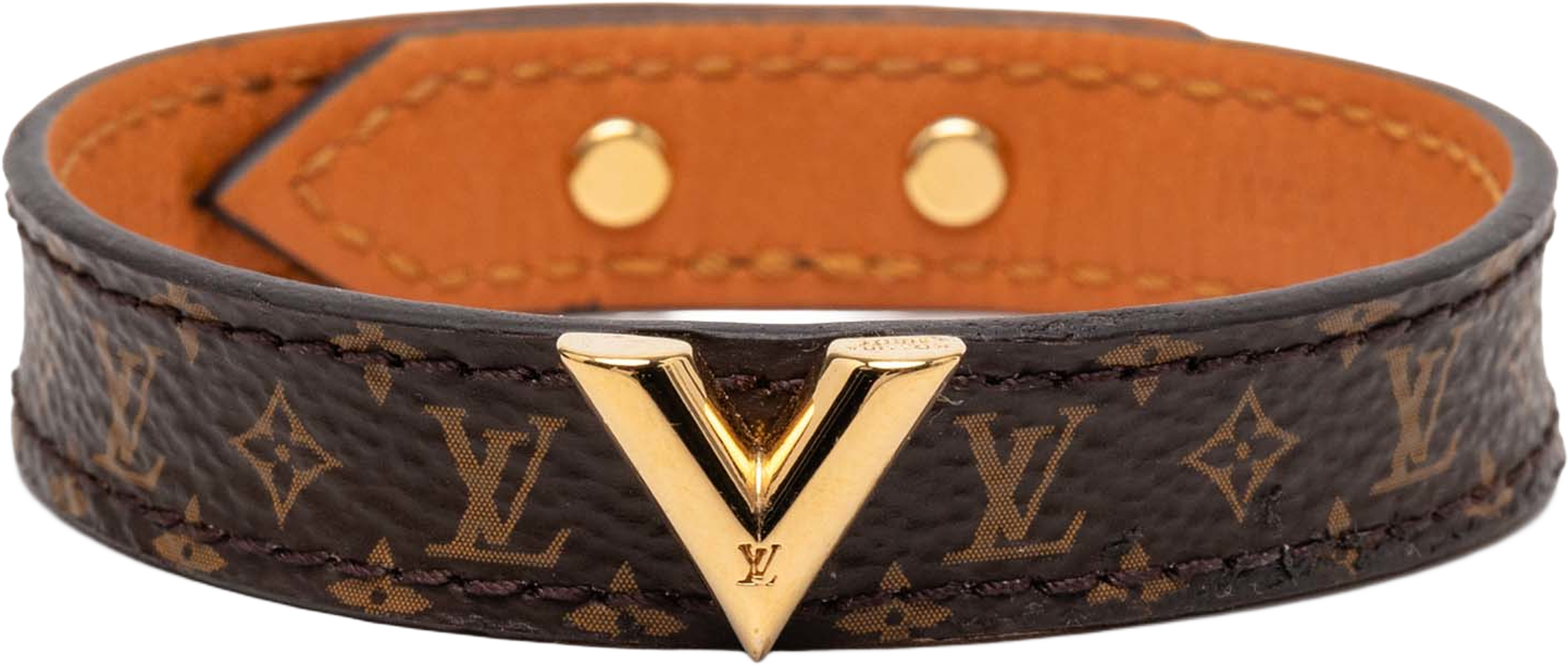 Louis Vuitton Monogram Essential V Bracelet, från Luxclusif, i färgen brown. Klicka för att öppna bilden i stort format