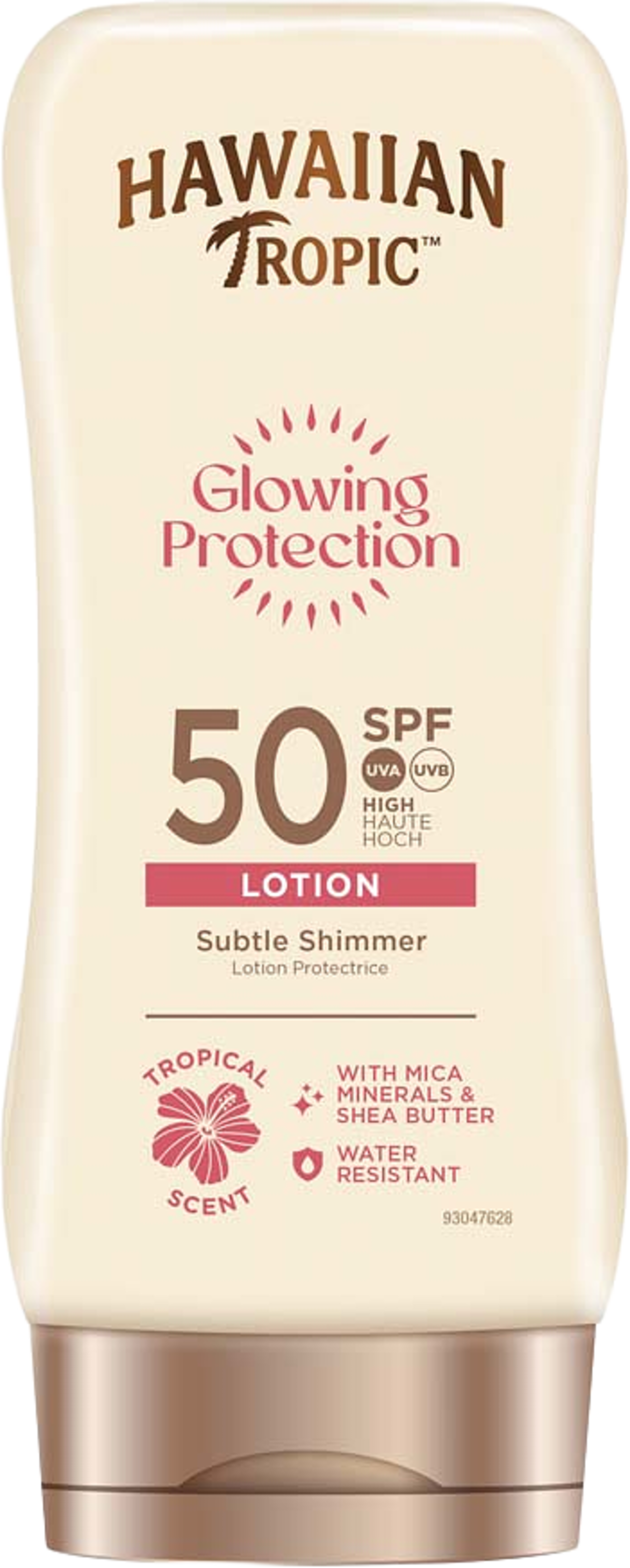 Glowing Protection Lotion SPF50, från Hawaiian Tropic. Klicka för att öppna bilden i stort format