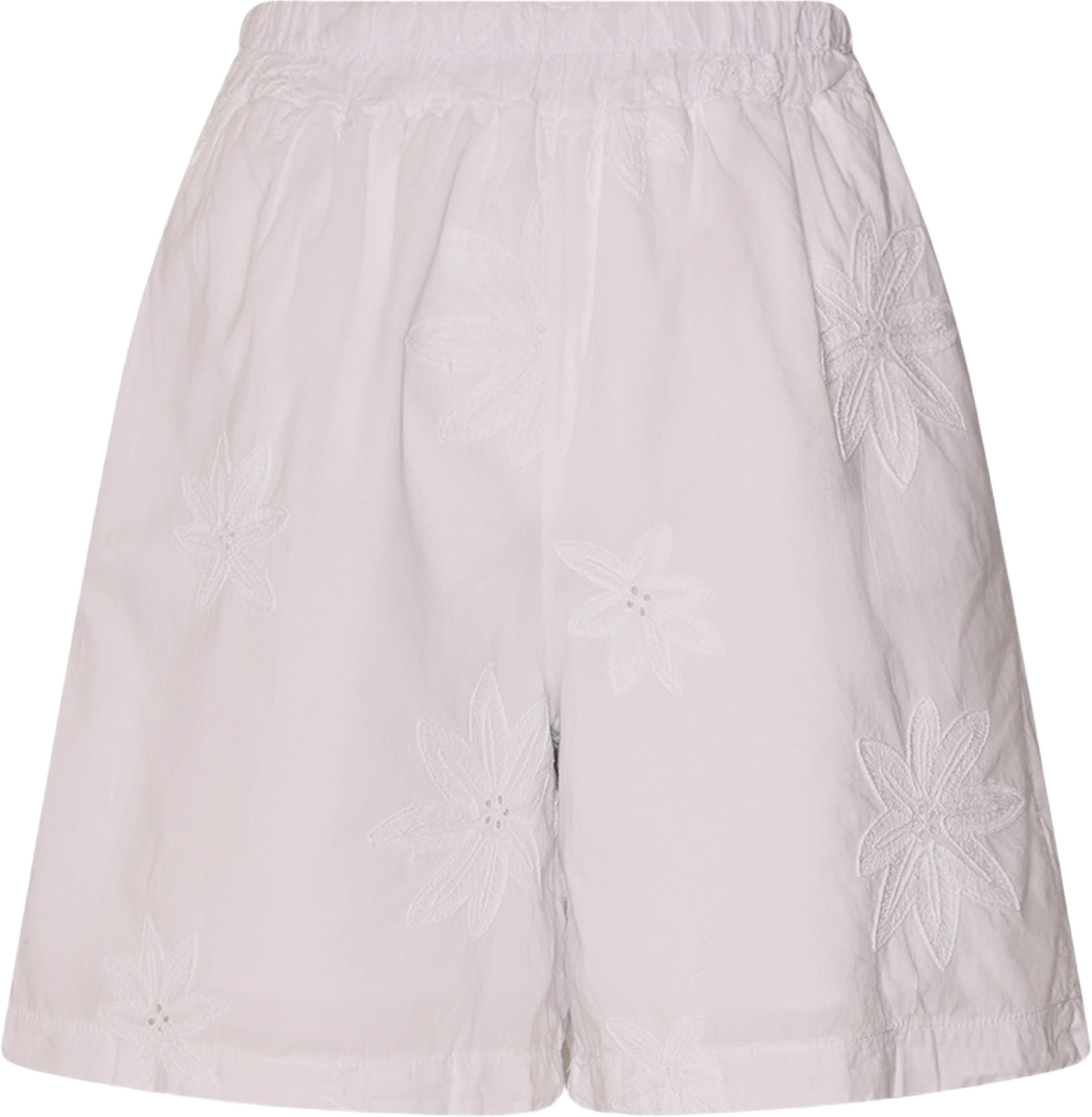 Idahlia, Shorts, Cotton - White