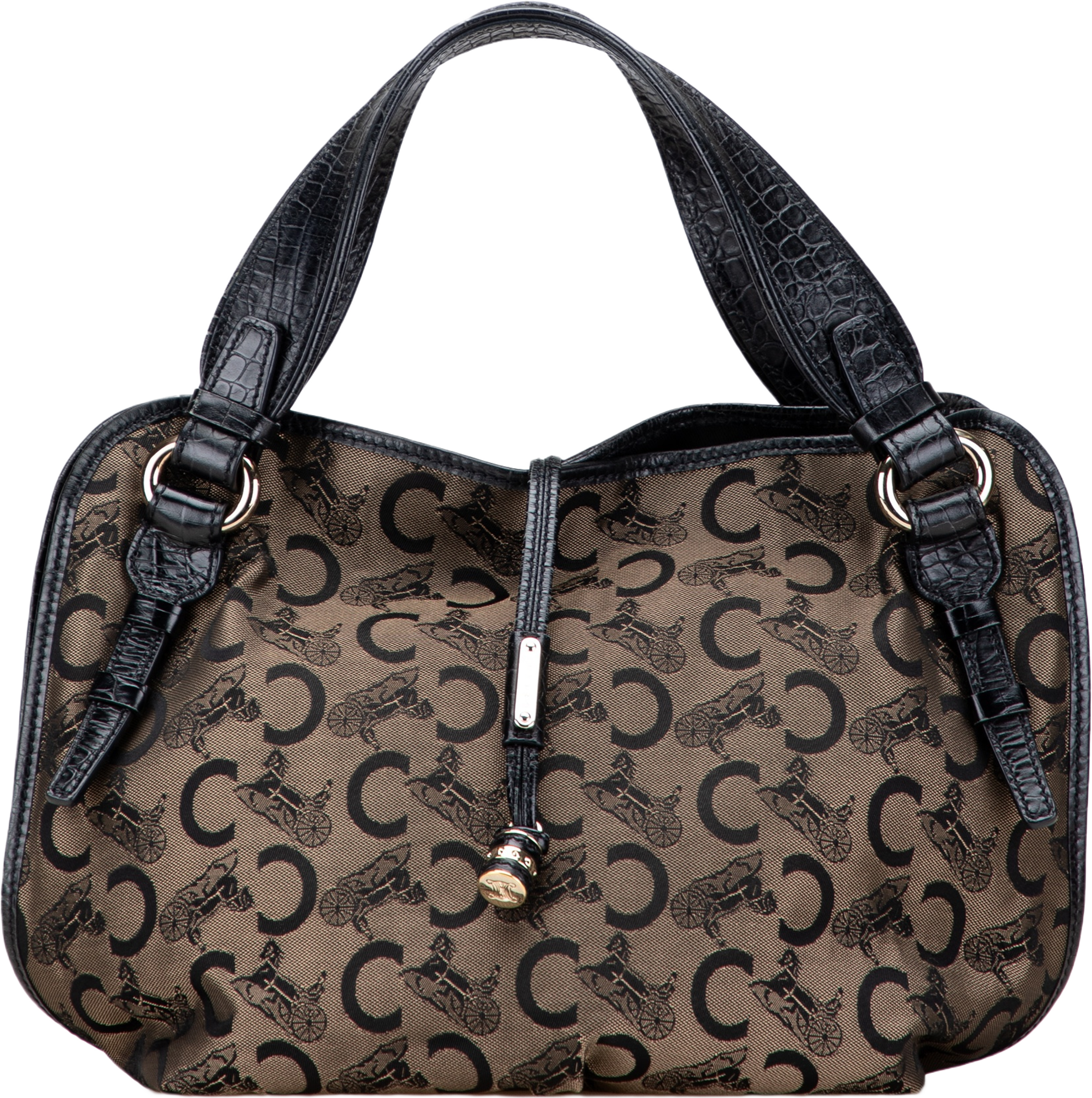 Celine C Carriage Canvas Bittersweet Hobo, från Luxclusif, i färgen brown. Klicka för att öppna bilden i stort format