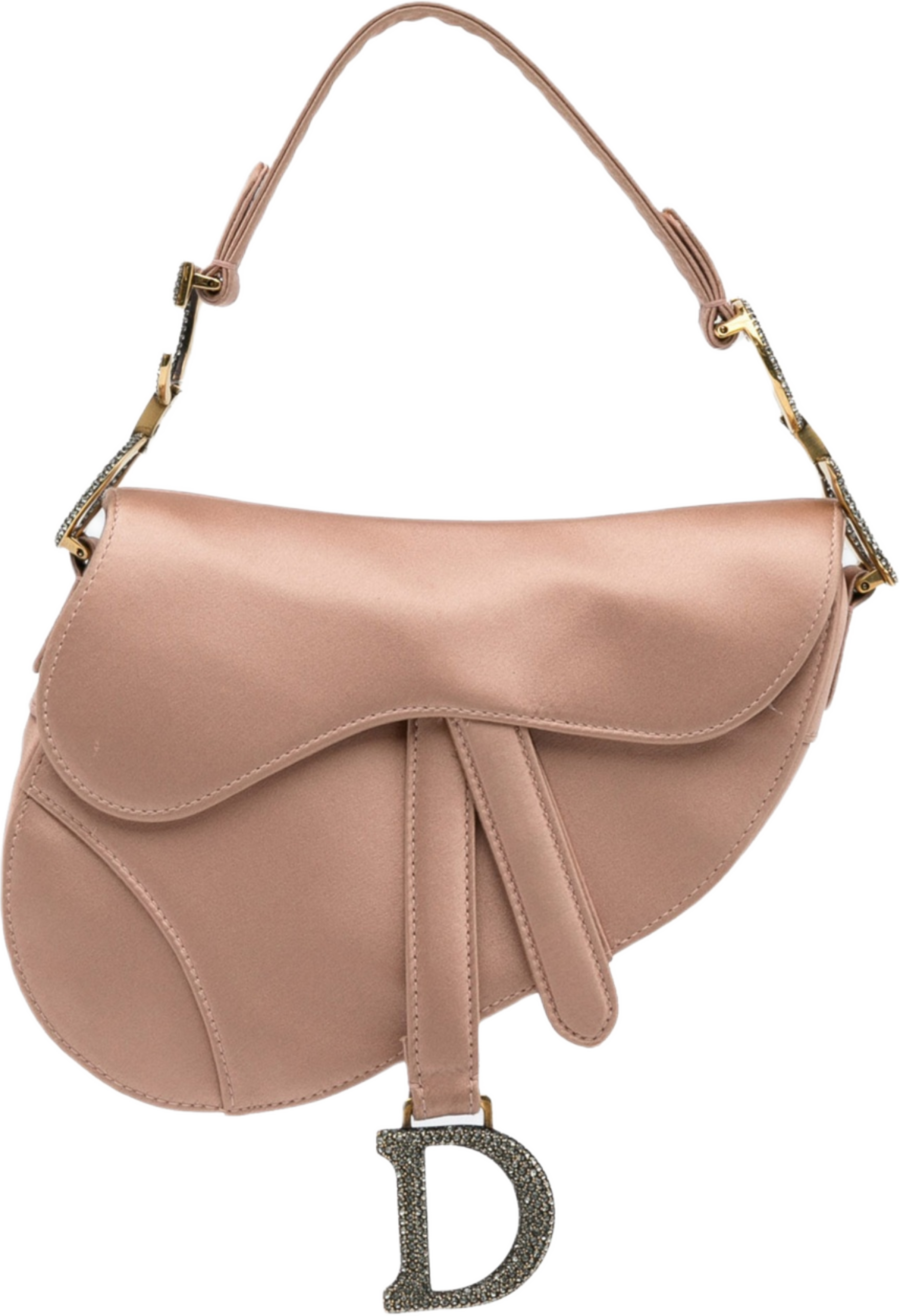 Dior Mini Satin Crystal Embellished Saddle
