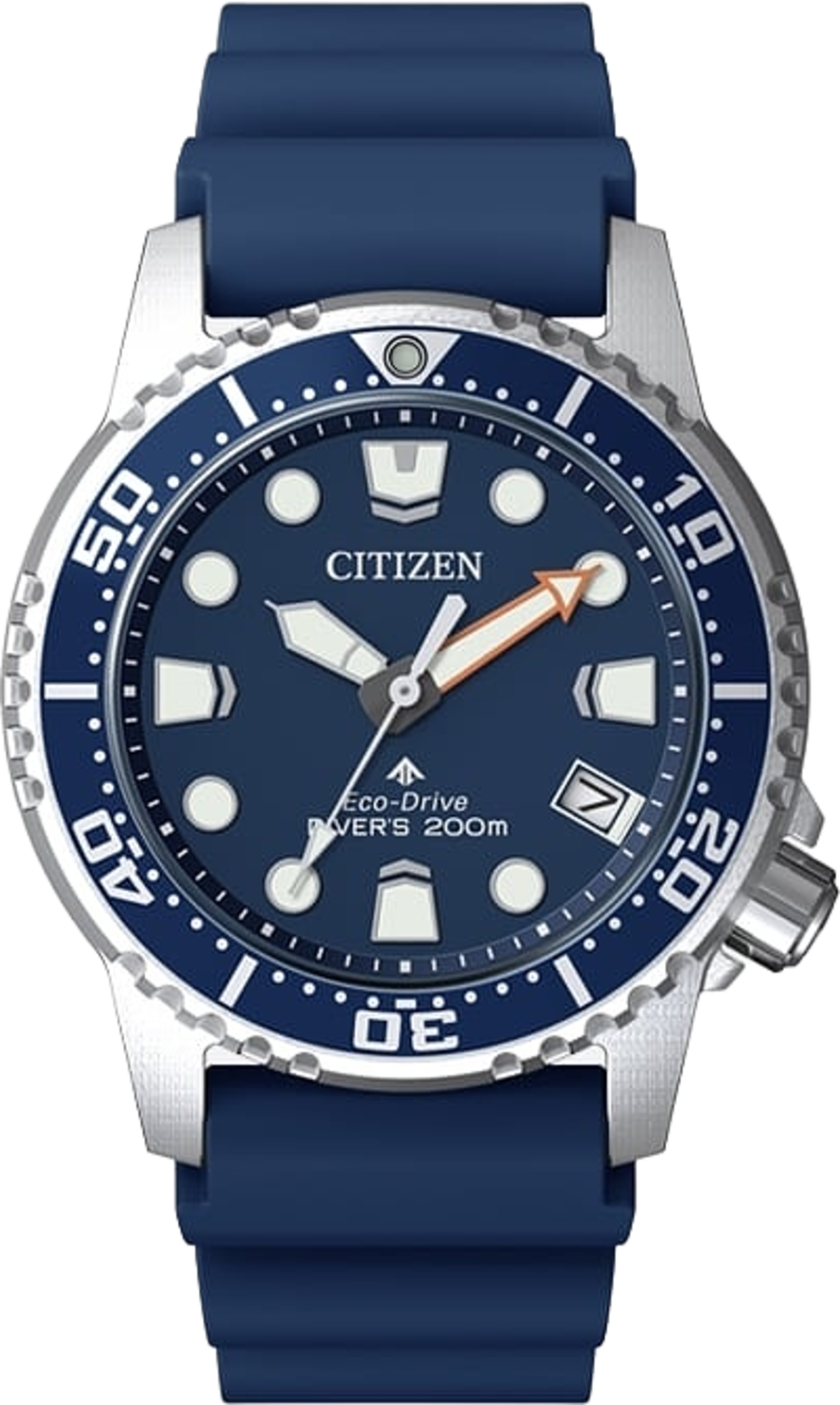 Citizen Eco-drive Promaster Dive Eo2021-05l, från CITIZEN, i färgen silver/blå. Klicka för att öppna bilden i stort format