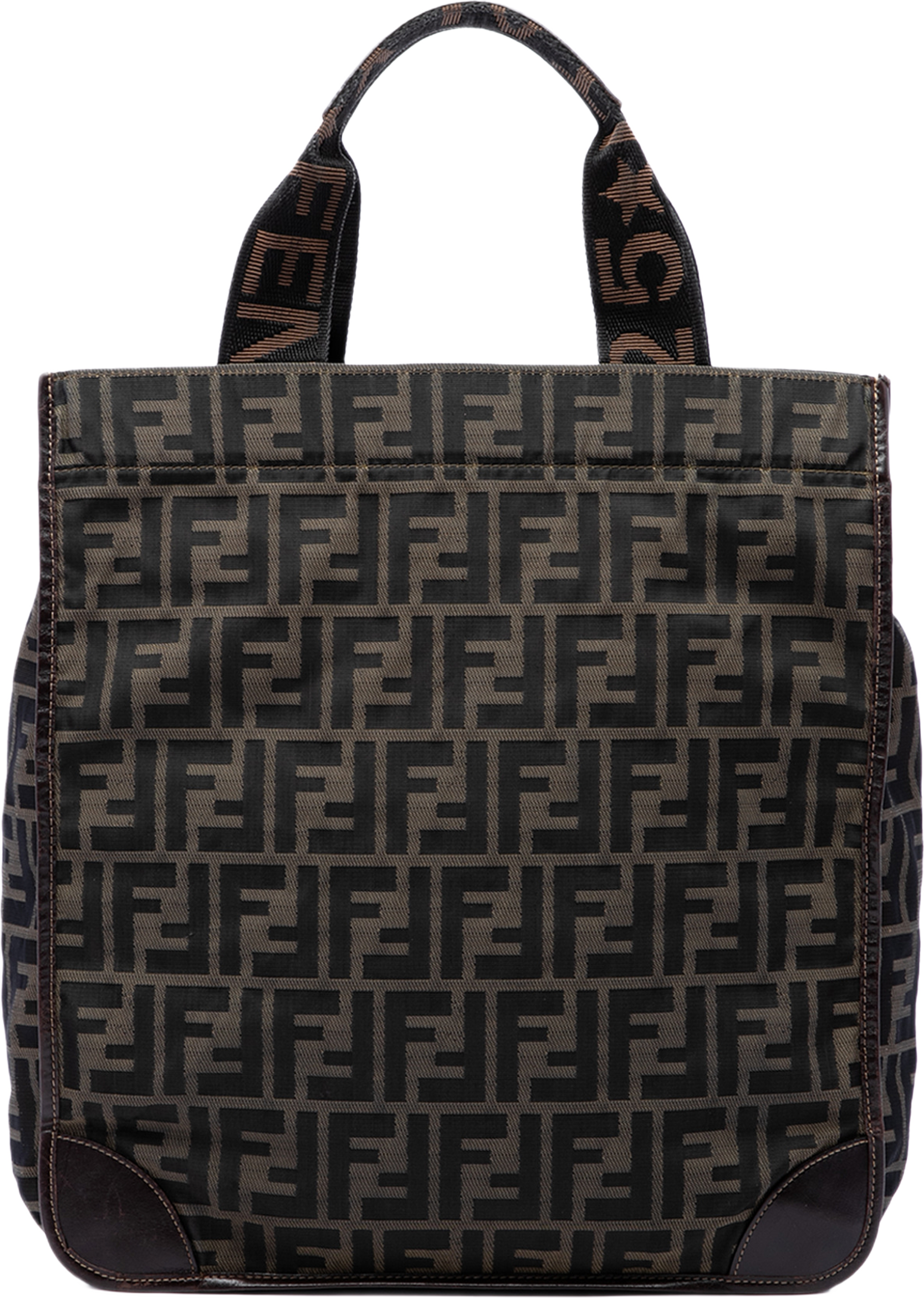 Fendi Zucca Canvas Foldable Tote, från Luxclusif, i färgen brun. Klicka för att öppna bilden i stort format