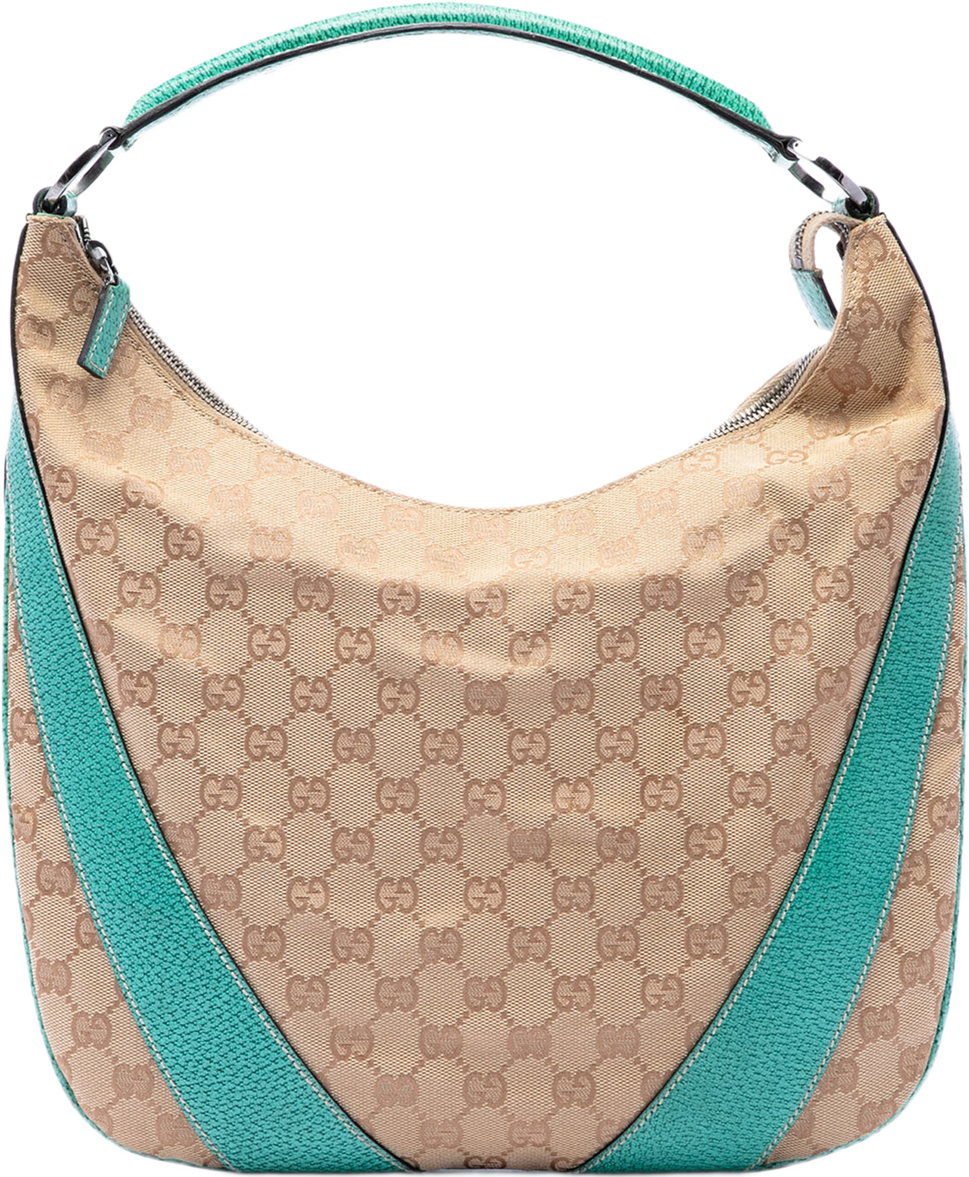 Gucci Gg Canvas Hobo, från Luxclusif, i färgen blå. Klicka för att öppna bilden i stort format