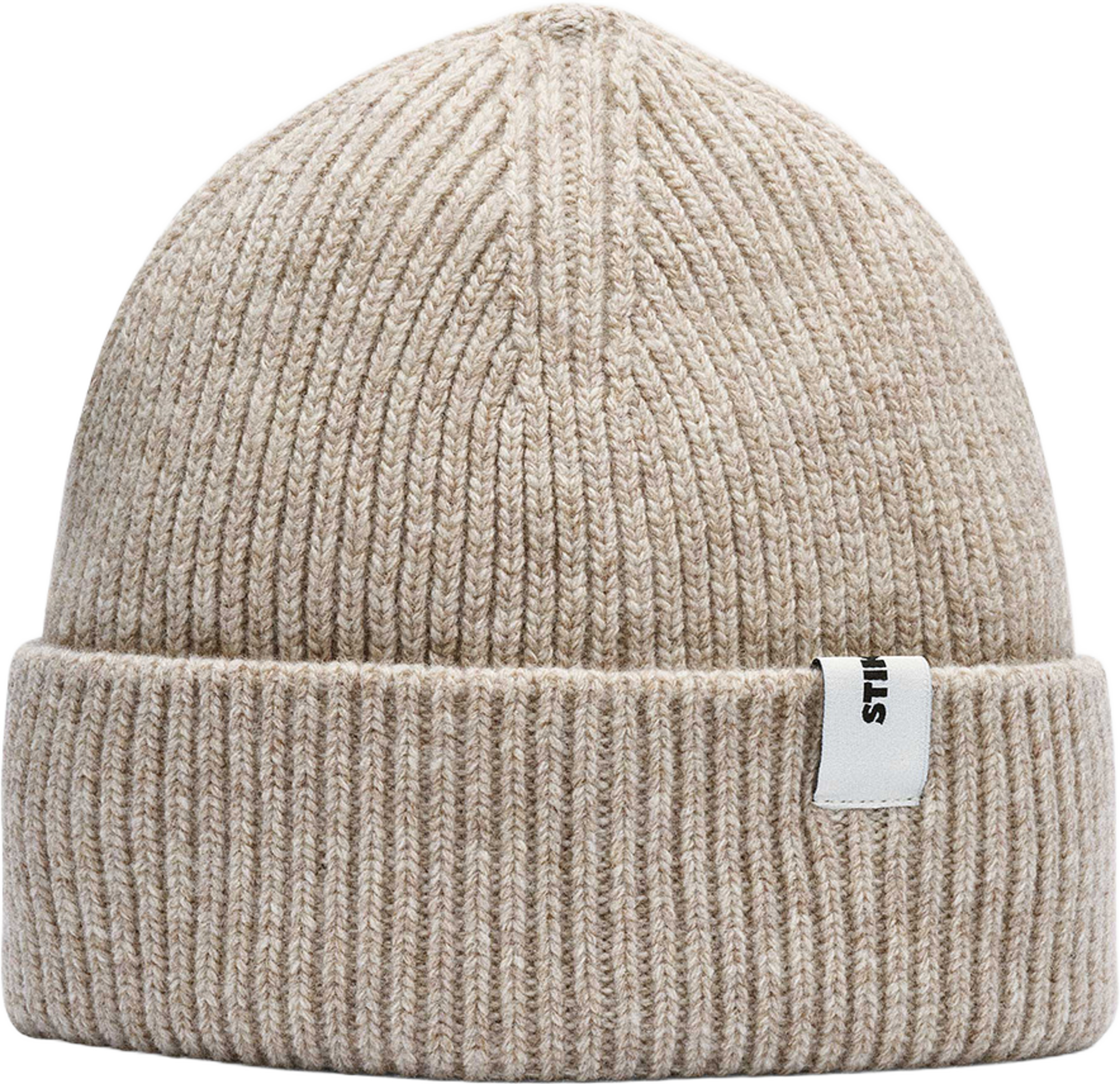 Beanie 02 Merino Regular Fit, från Stiksen, i färgen sand. Klicka för att öppna bilden i stort format