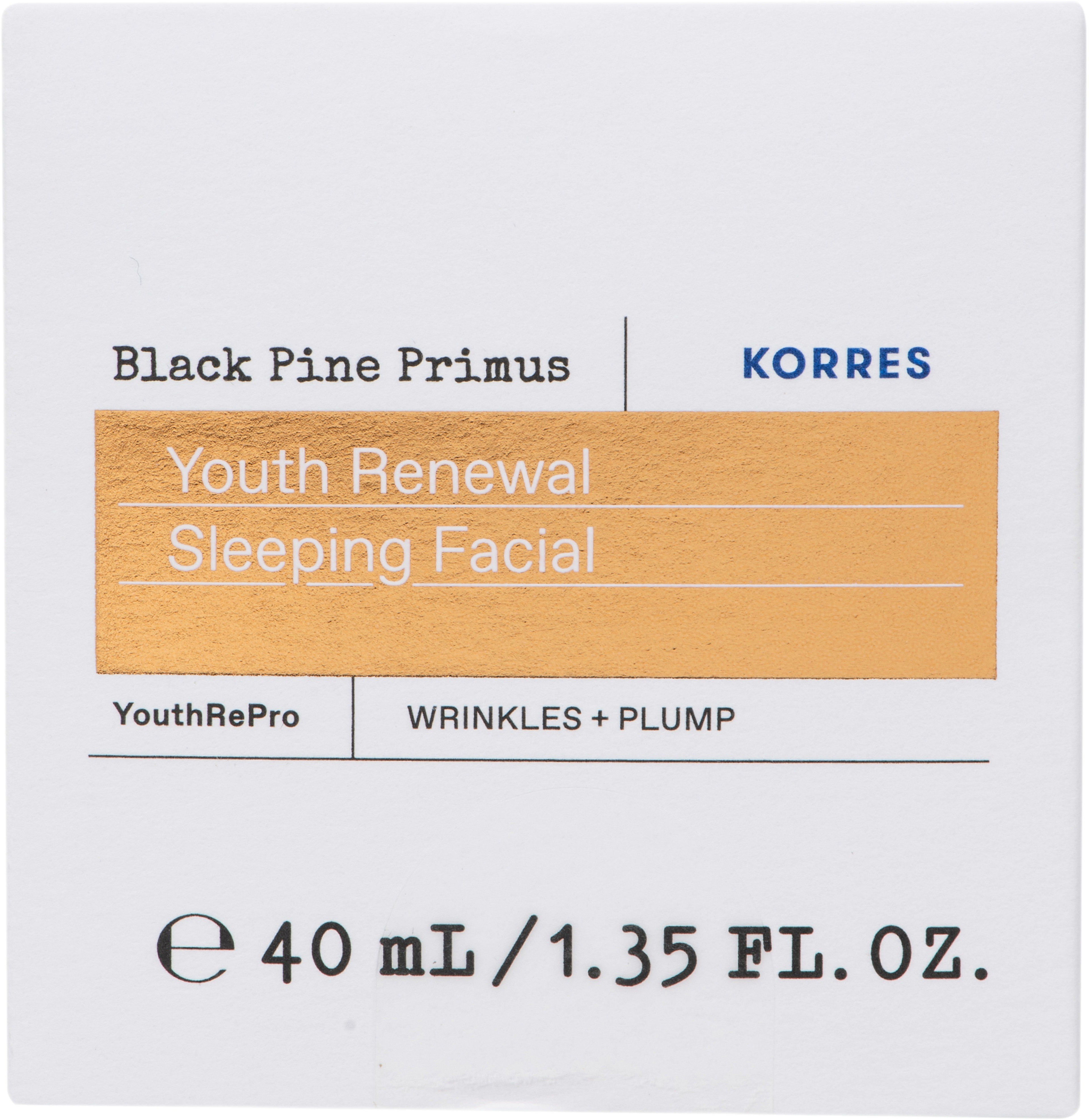 Black Pine Primus Youth Renewal Sleeping Facial Night Cream, från Korres.