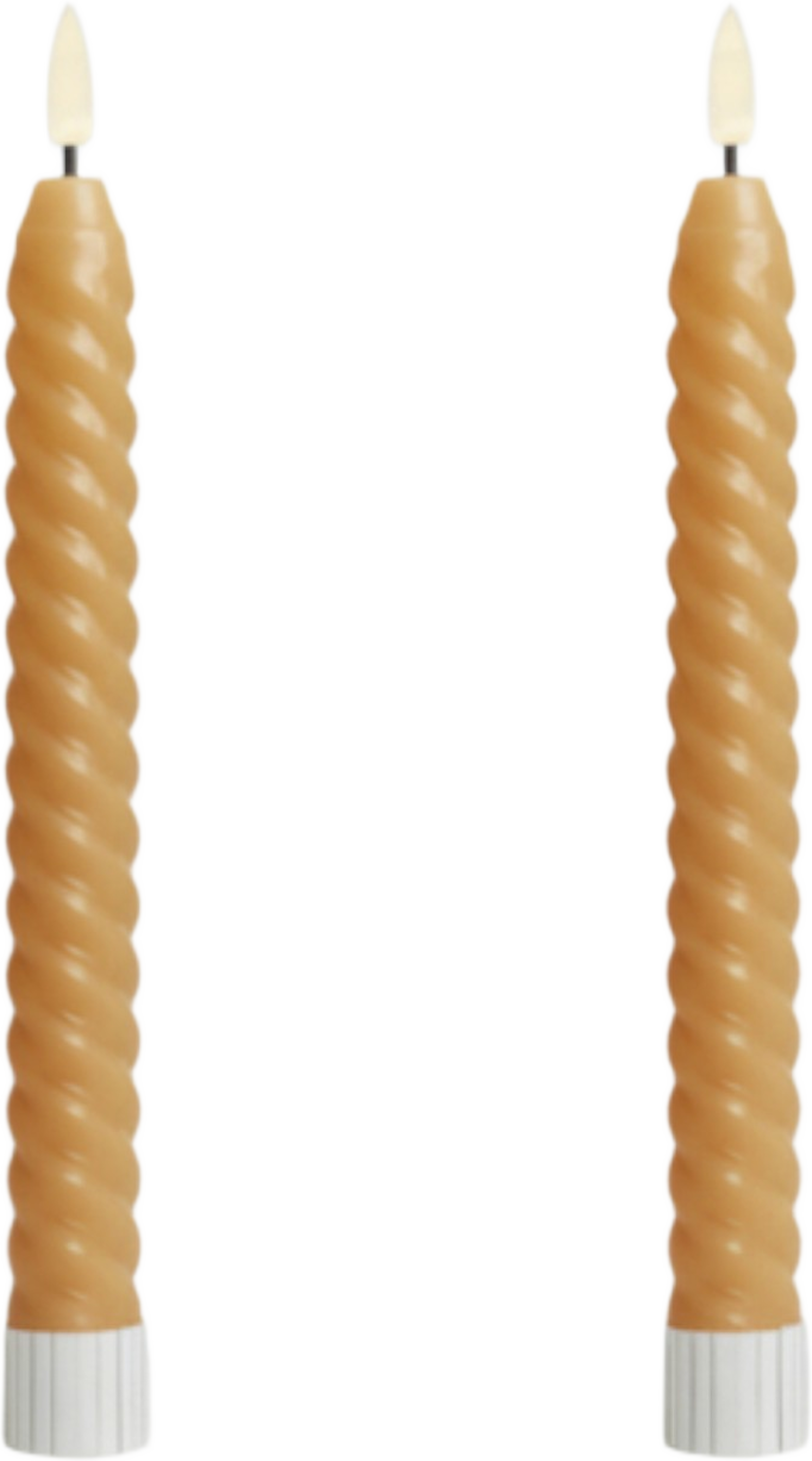 Vega Led-vridet Koniskt Ljus 22 Cm 2 St, från Led Nordic, i färgen beige. Klicka för att öppna bilden i stort format